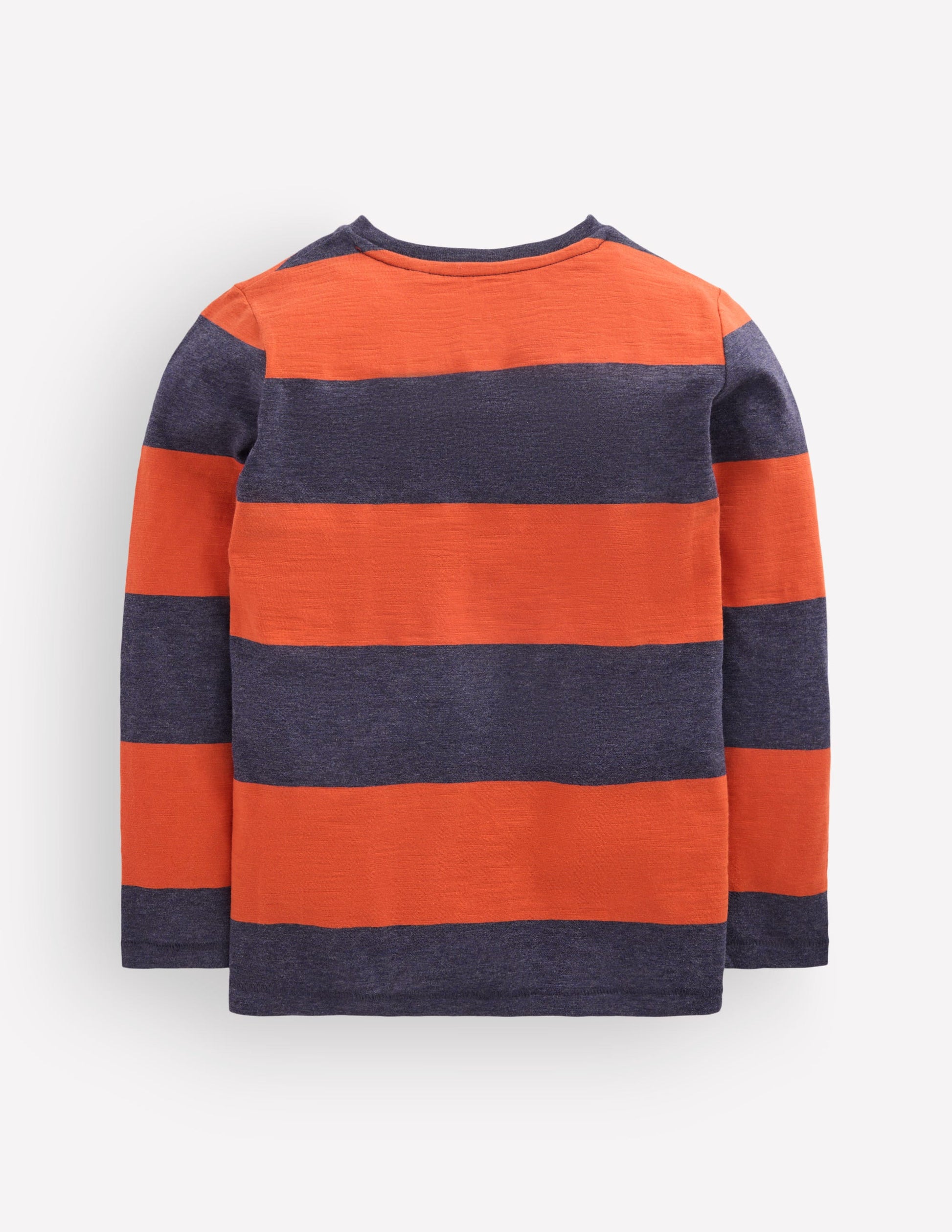 Everyday Long Sleeve T-Shirt-Conker Brown / Navy Marl-2