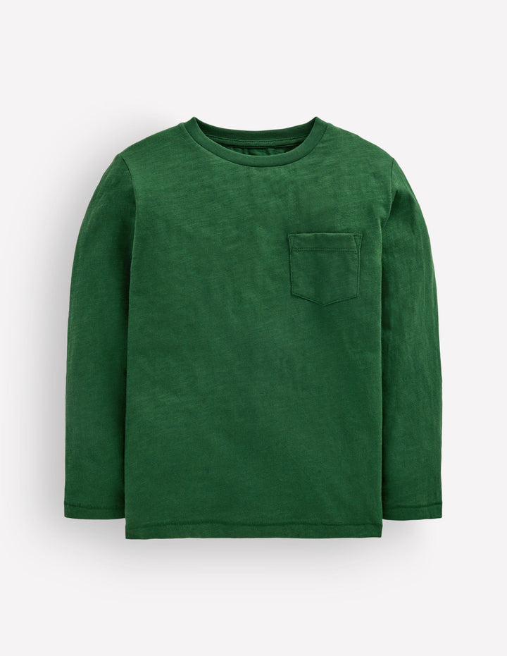Langärmliges T-Shirt für den Alltag-Botanisches Grün