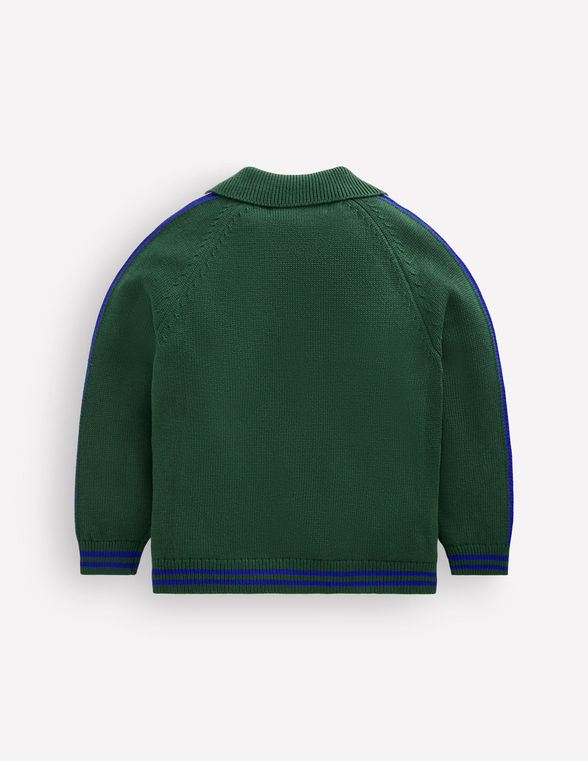 Pull élégant à fermeture zippée-Vert Brunswick chiné - Image 3