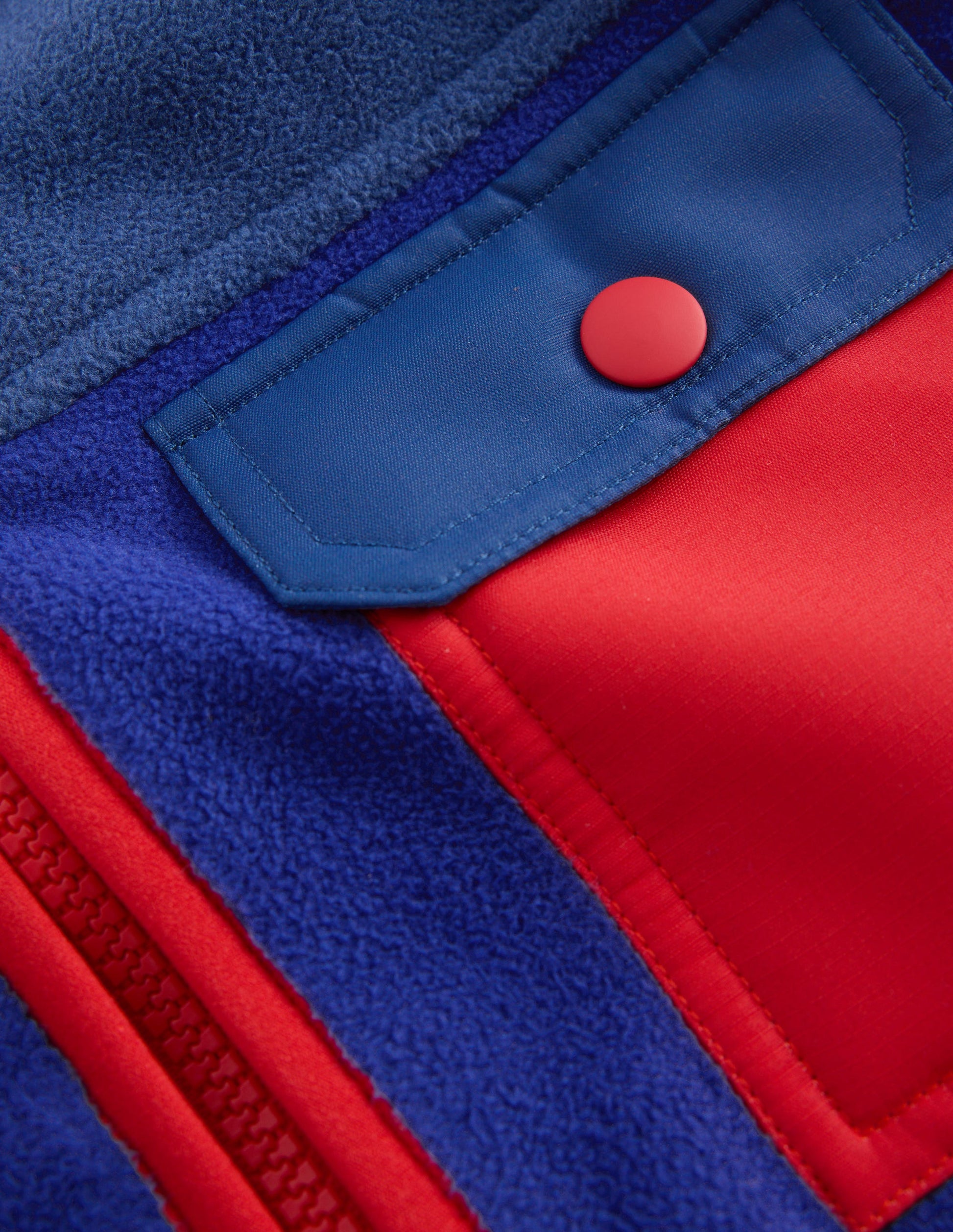 Kuschelige, winddichte Fleecejacke-Mazarinblau-3
