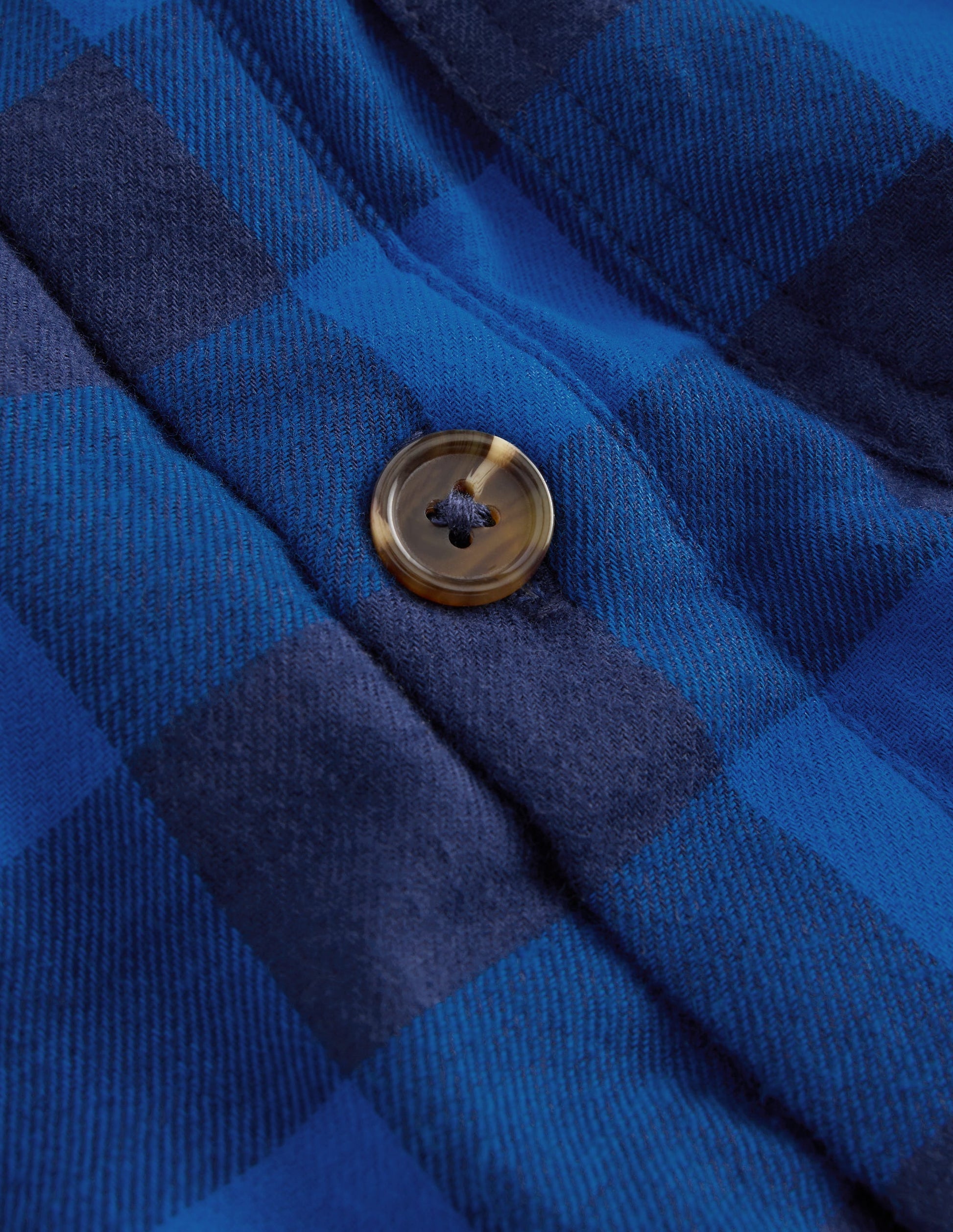 Chemise à capuche doublée de borg-Bleu connecté/bleu marine-3
