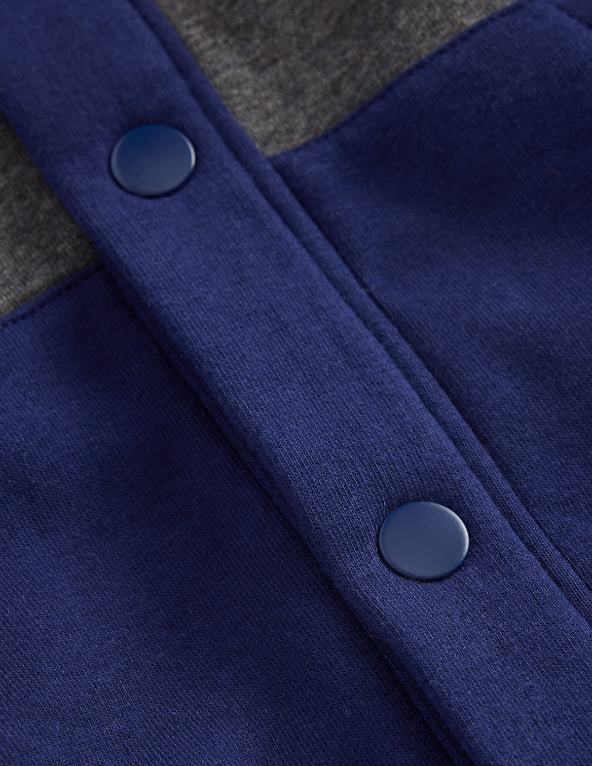 Colourblock Hoodie-Charcoal Marl - Image 3