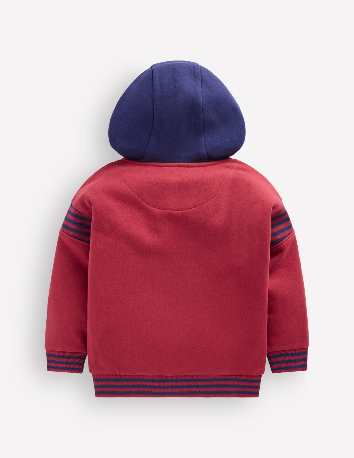 Kapuzenpullover im College-Look-Erdiges Rot-2