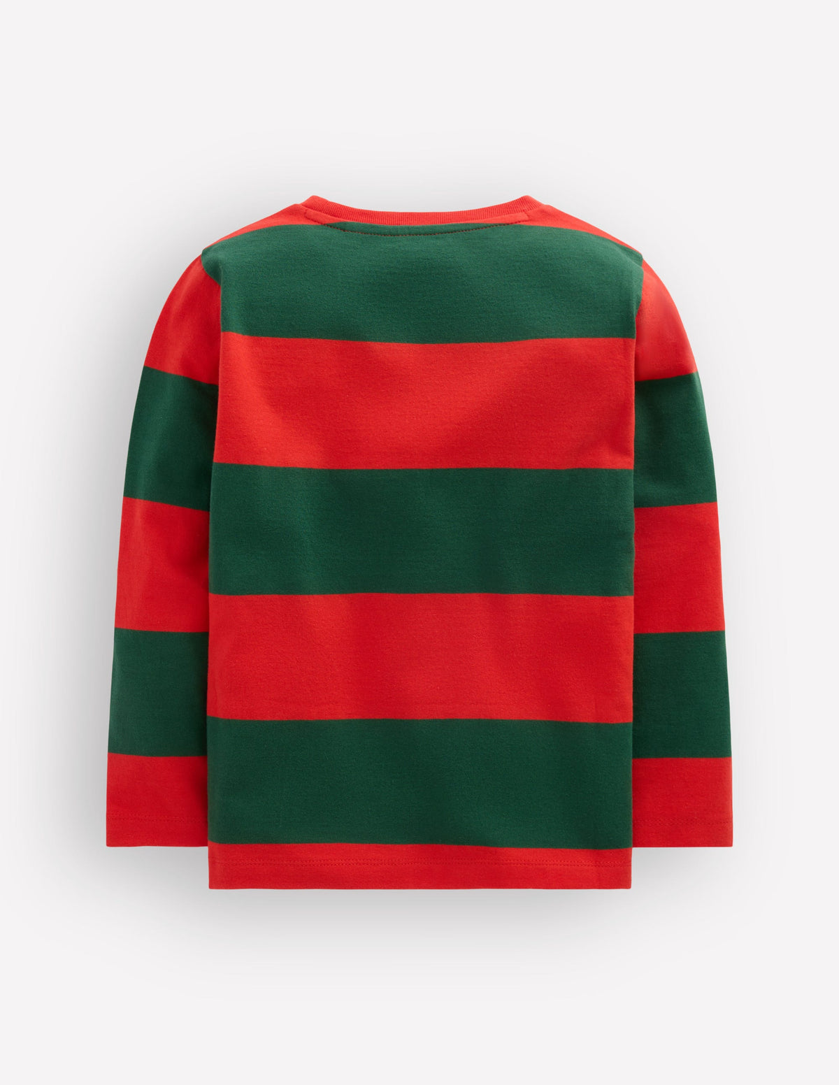 Gestreiftes Langarmshirt mit Ziernaht-Rentier - Image 2