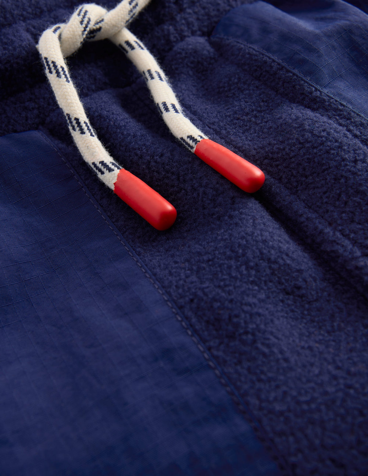 Fleece-Jogginghose mit verstärktem Knie-Denim-Blau-3