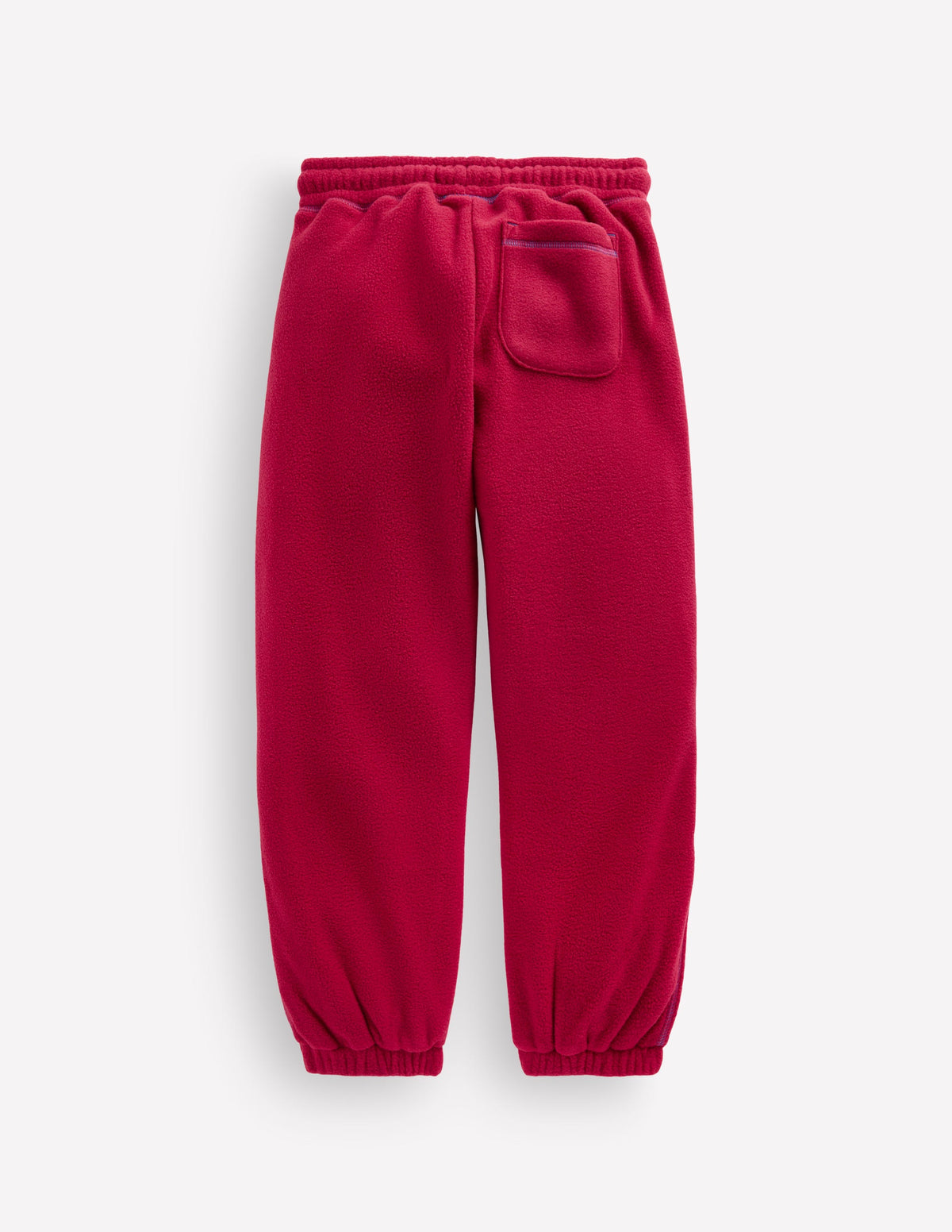 Kuschelige Fleece-Jogginghose-Dunkelrot - Image 2