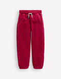 Kuschelige Fleece-Jogginghose-Dunkelrot