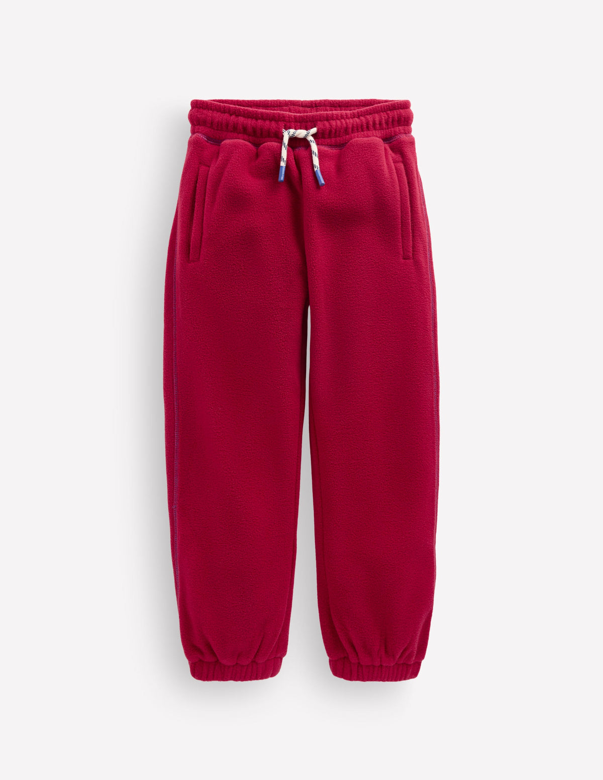Kuschelige Fleece-Jogginghose-Dunkelrot - Image 1