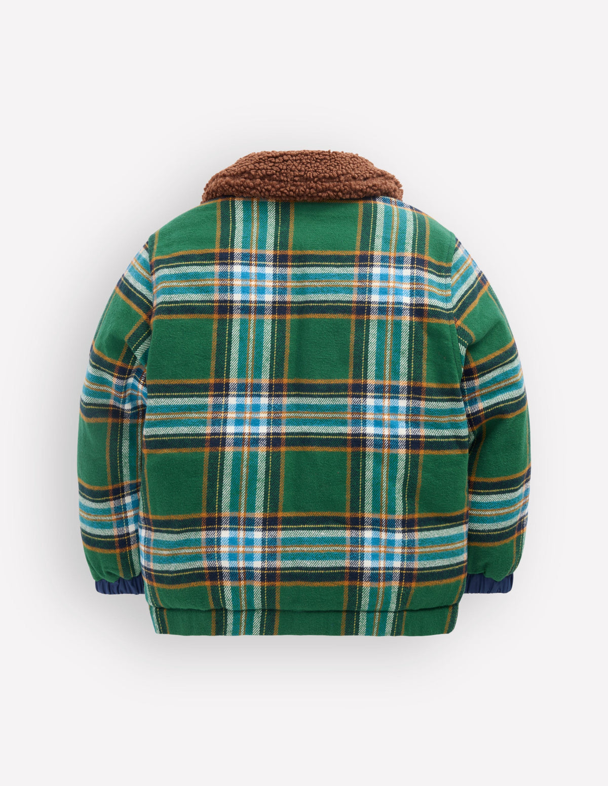 Wendbare Steppjacke-Grün Kariert & Braunschweigisches Grün-2