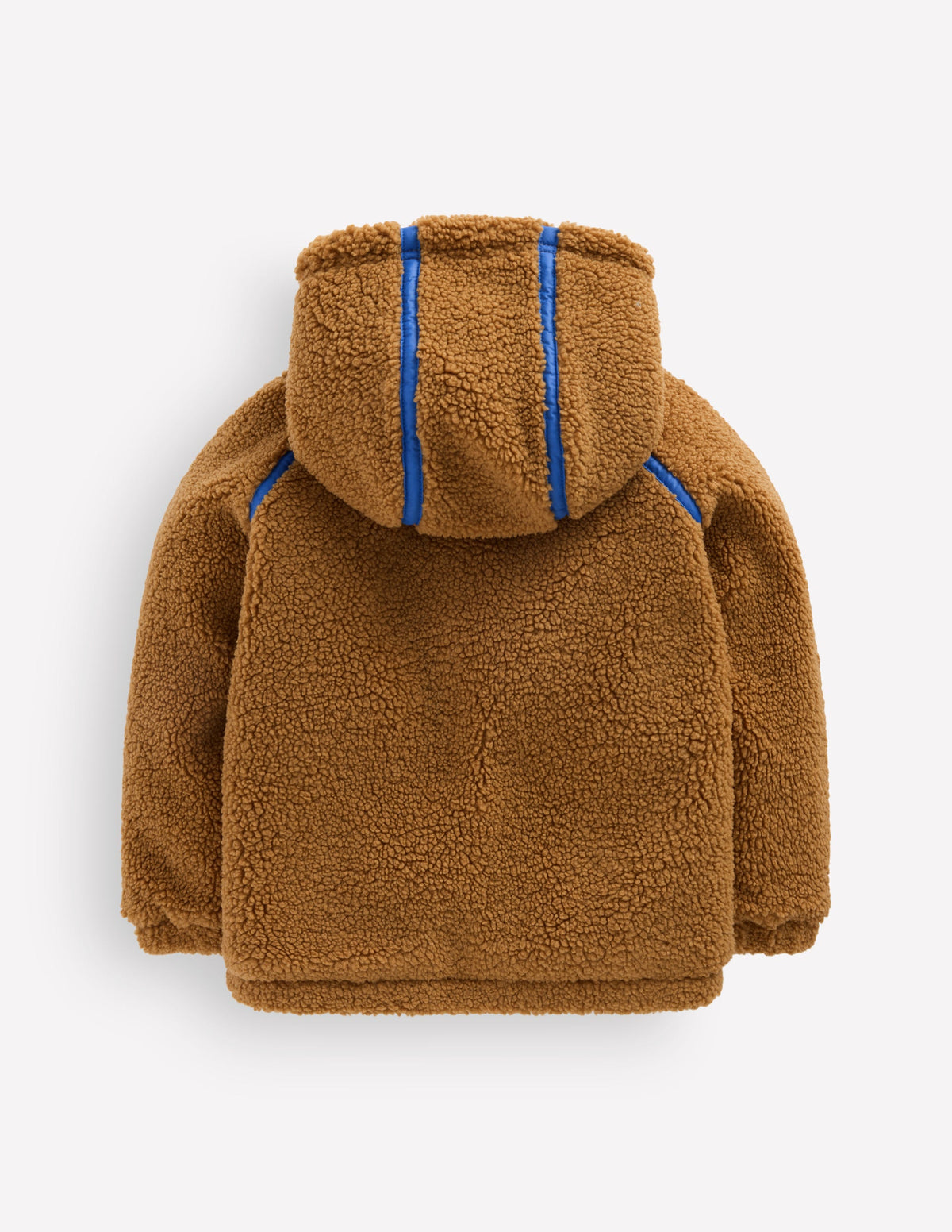 Veste à capuche cosy en borg-Borg marron - Image 2