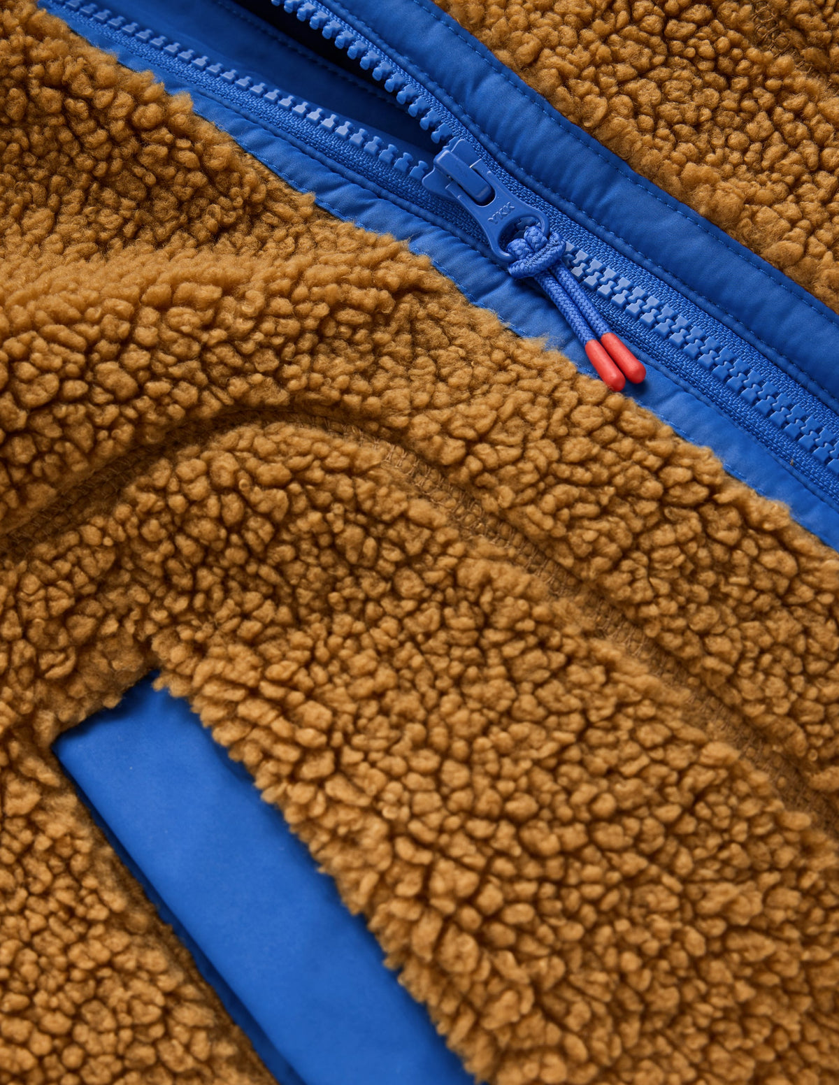 Veste à capuche cosy en borg-Borg marron-3