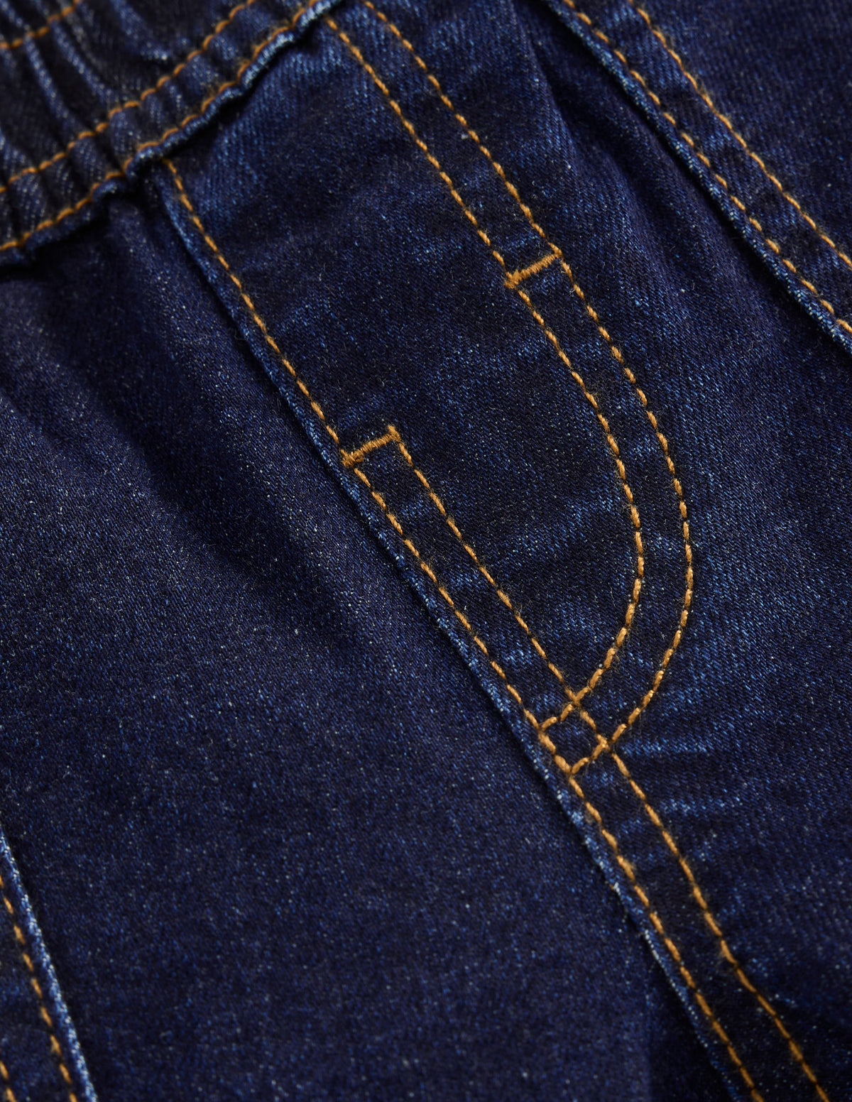 Jeanshose zum Hineinschlüpfen-Dunkle Waschung-3