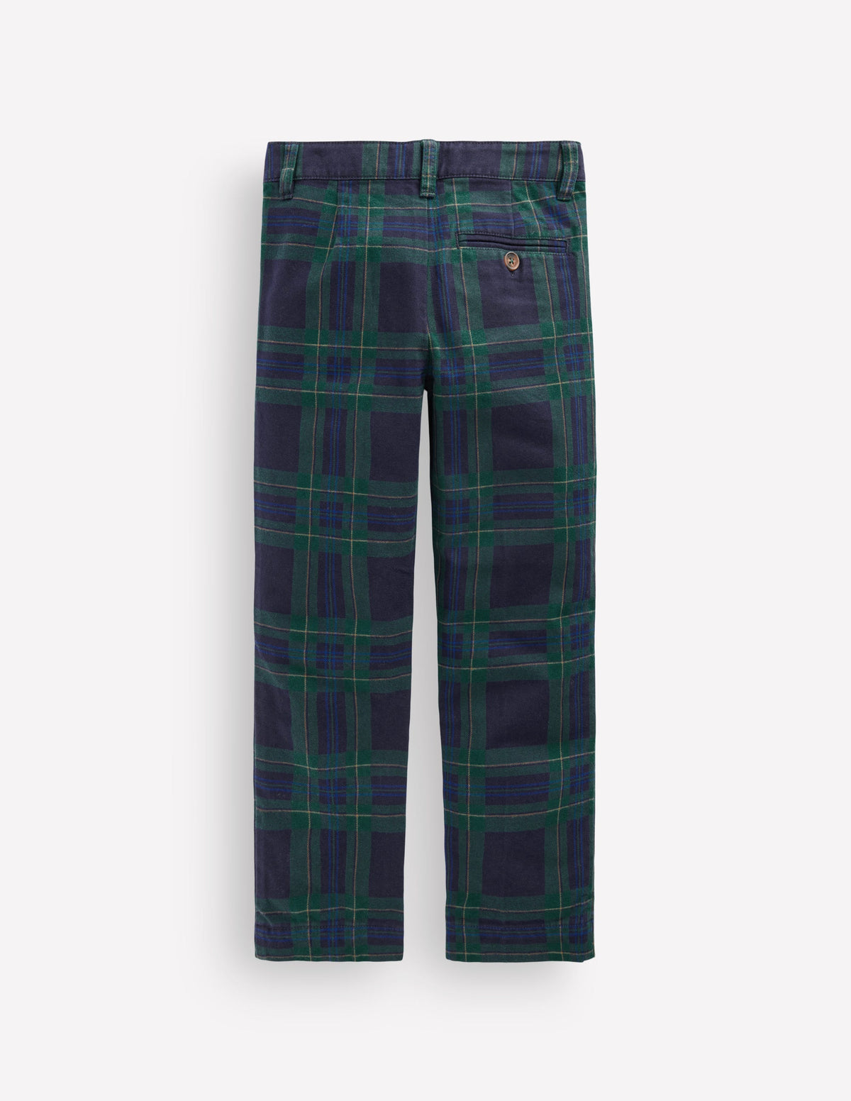 Elegante Hose mit Karomuster-Marineblau, Grün und Blau - Image 2