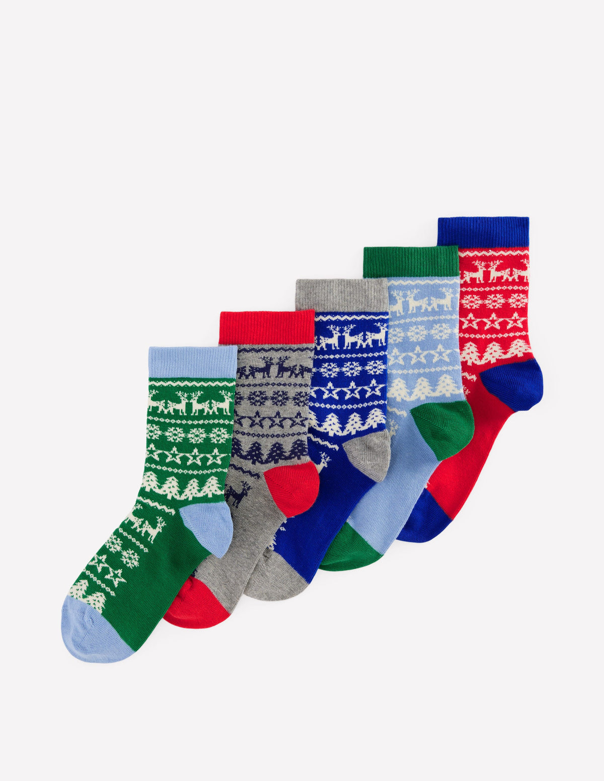 Socken im 5er-Pack-Fair-Isle-Muster-1