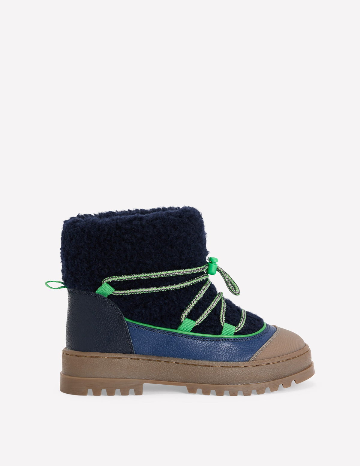 Bottines d’aventure en borg-Bleu marine universitaire - Image 1