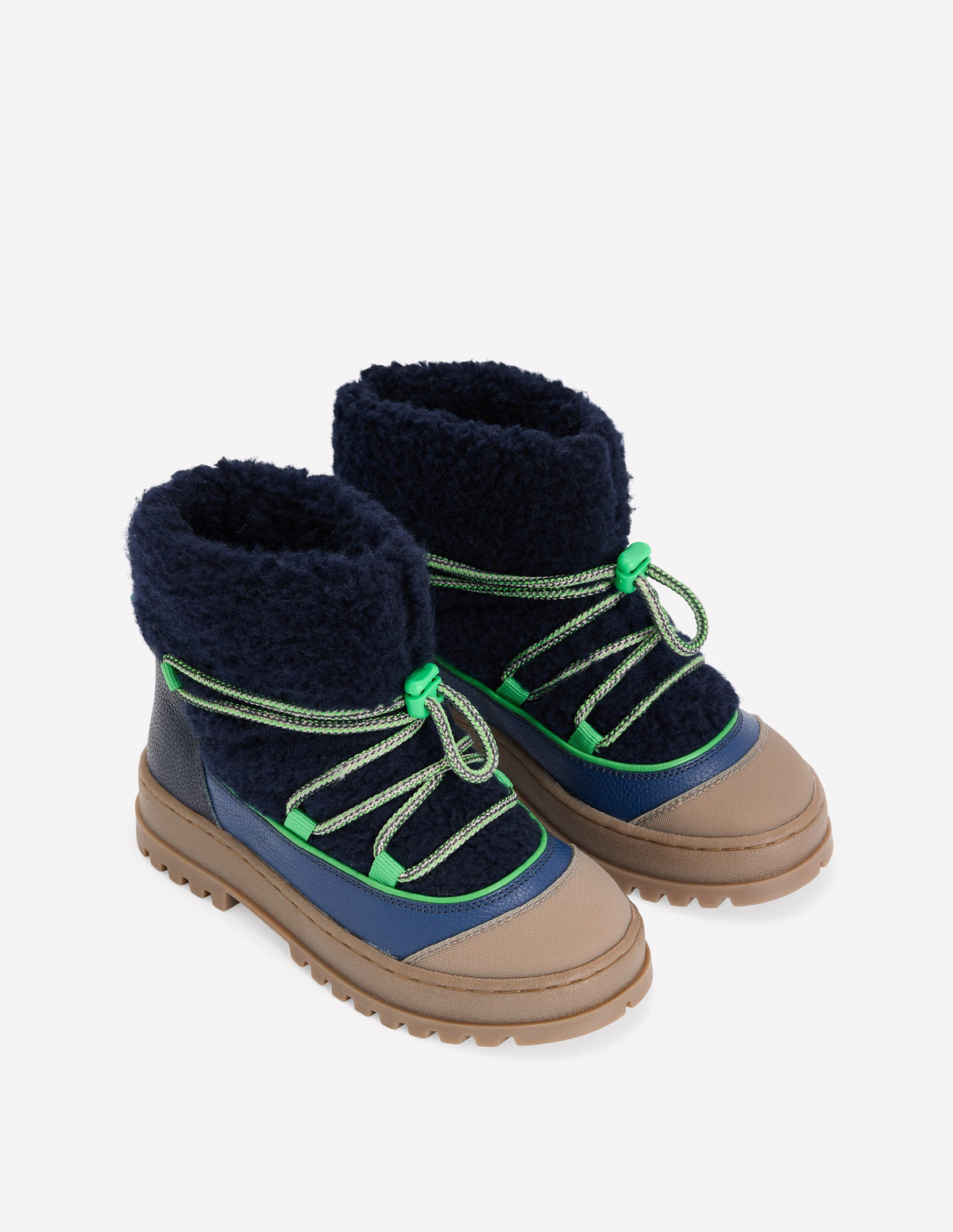 Bottines d’aventure en borg-Bleu marine universitaire-2