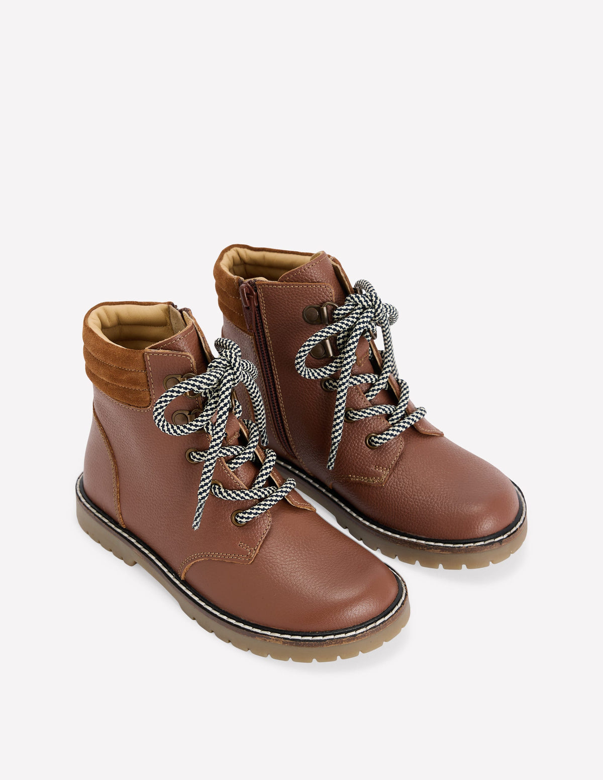Wanderstiefel mit Schnürung-Hellbraun - Image 2