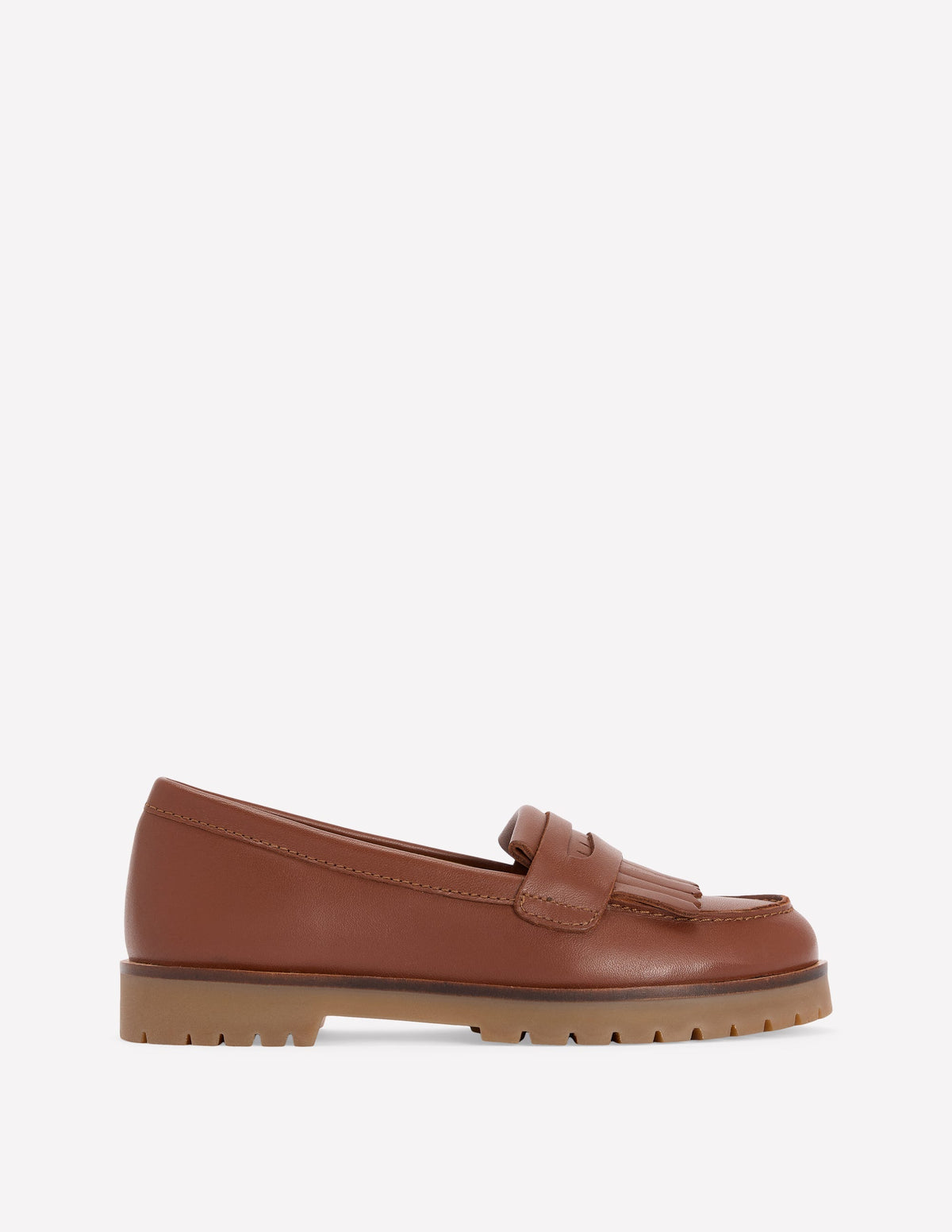 Loafer mit breiter Sohle-Hellbraun-1