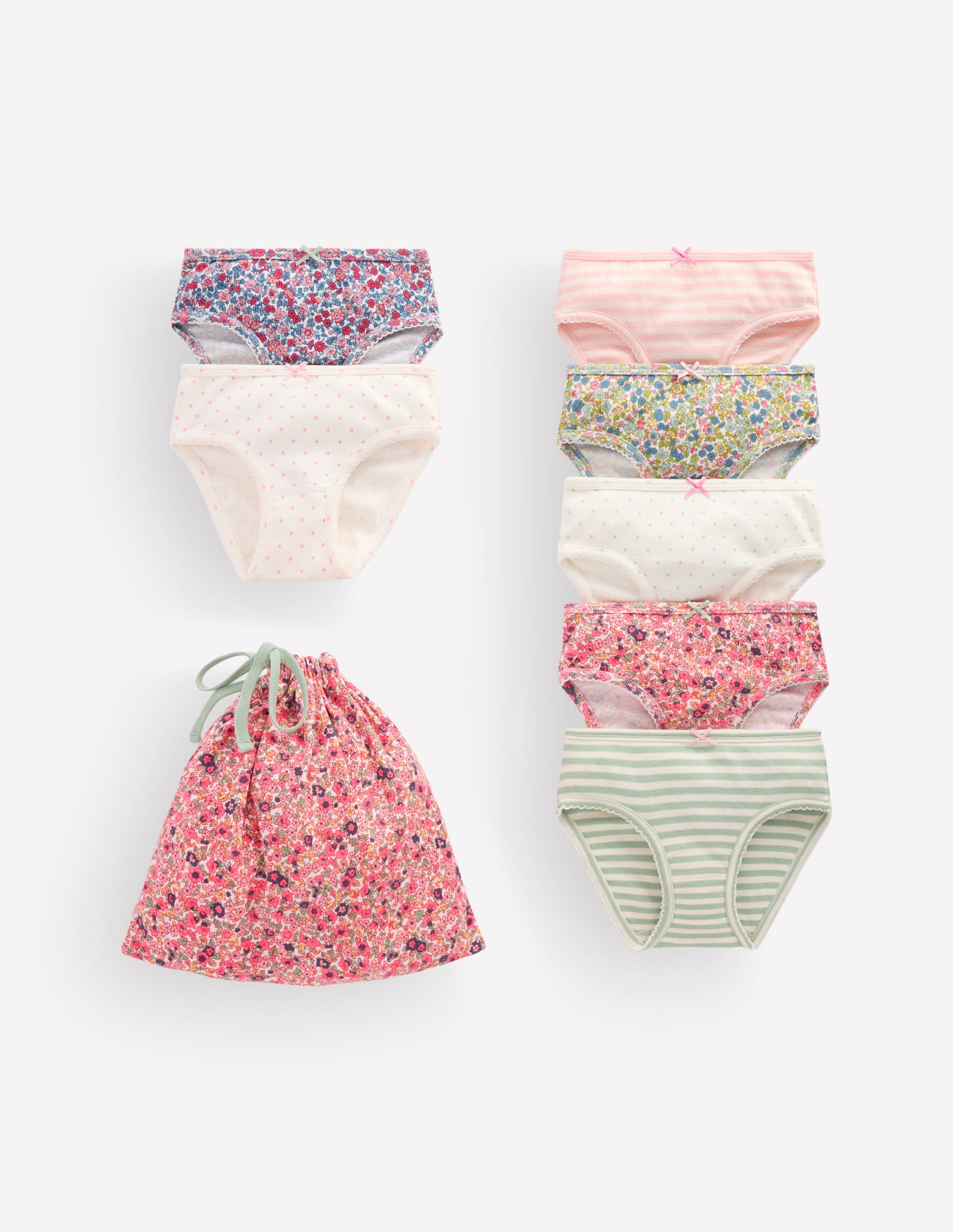 7 culottes-Motif Flowerbed myosotis-1