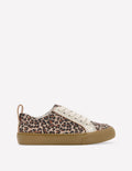 Niedrige Sneaker-Mohair, Leopardenmuster