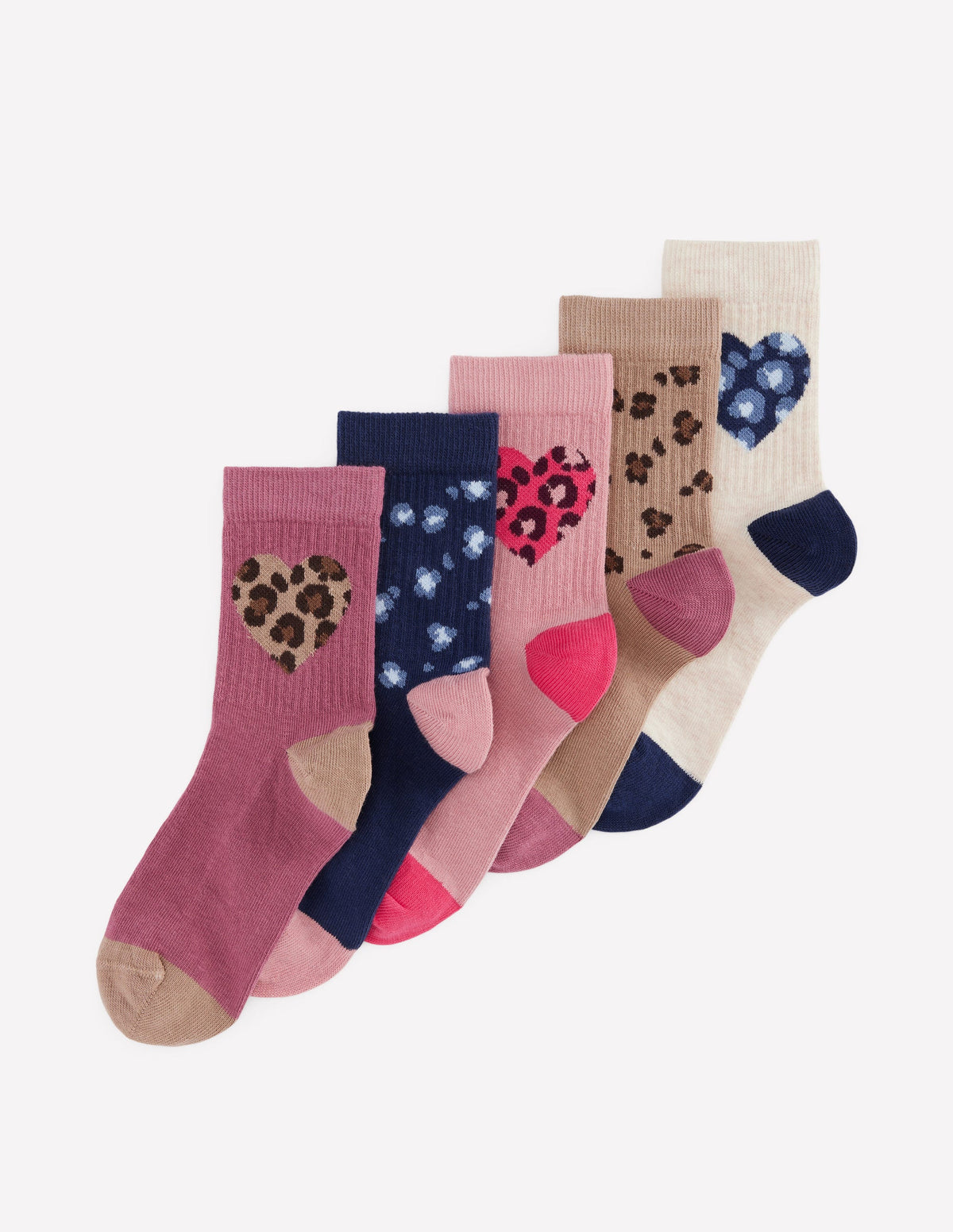 Socken im 5er-Pack-Mohair, Leopardenmuster - Image 1