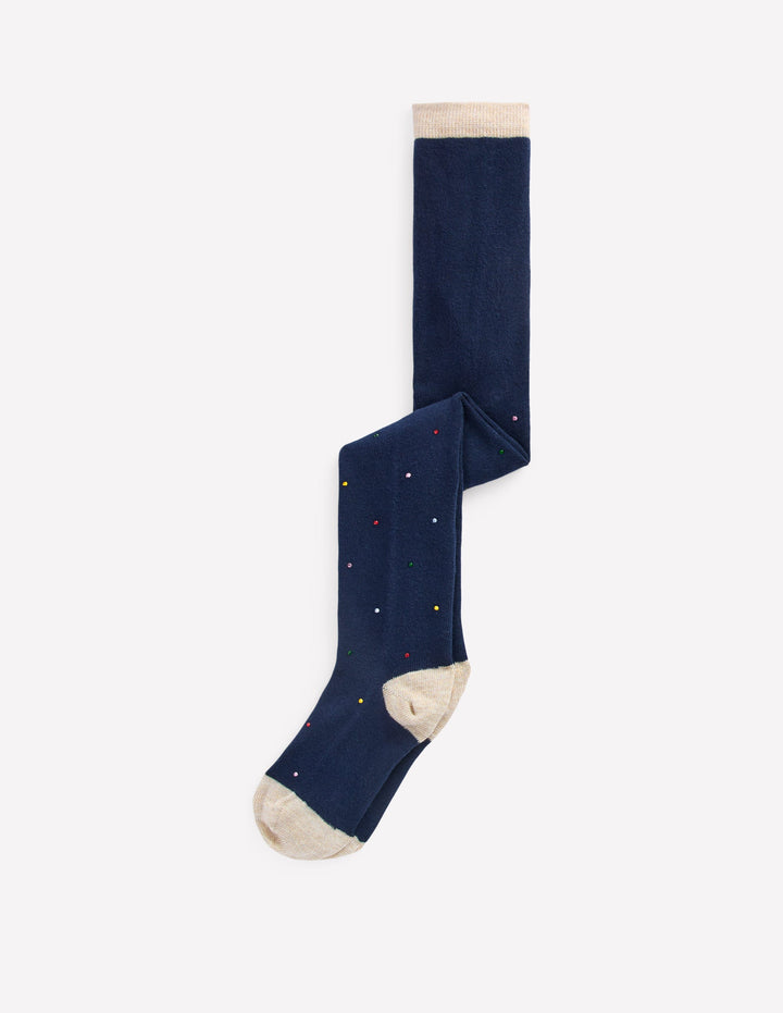Collant scintillant-Bleu marine universitaire