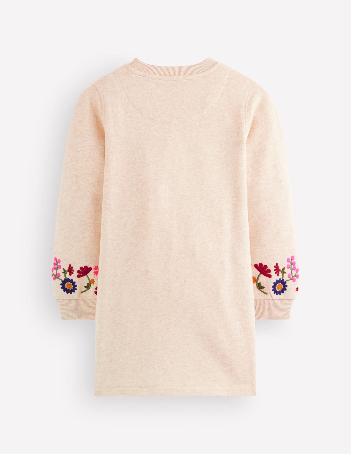 Ida Sweatshirtkleid mit Applikation-Haferbeige Blumenmuster Stickerei - Image 3