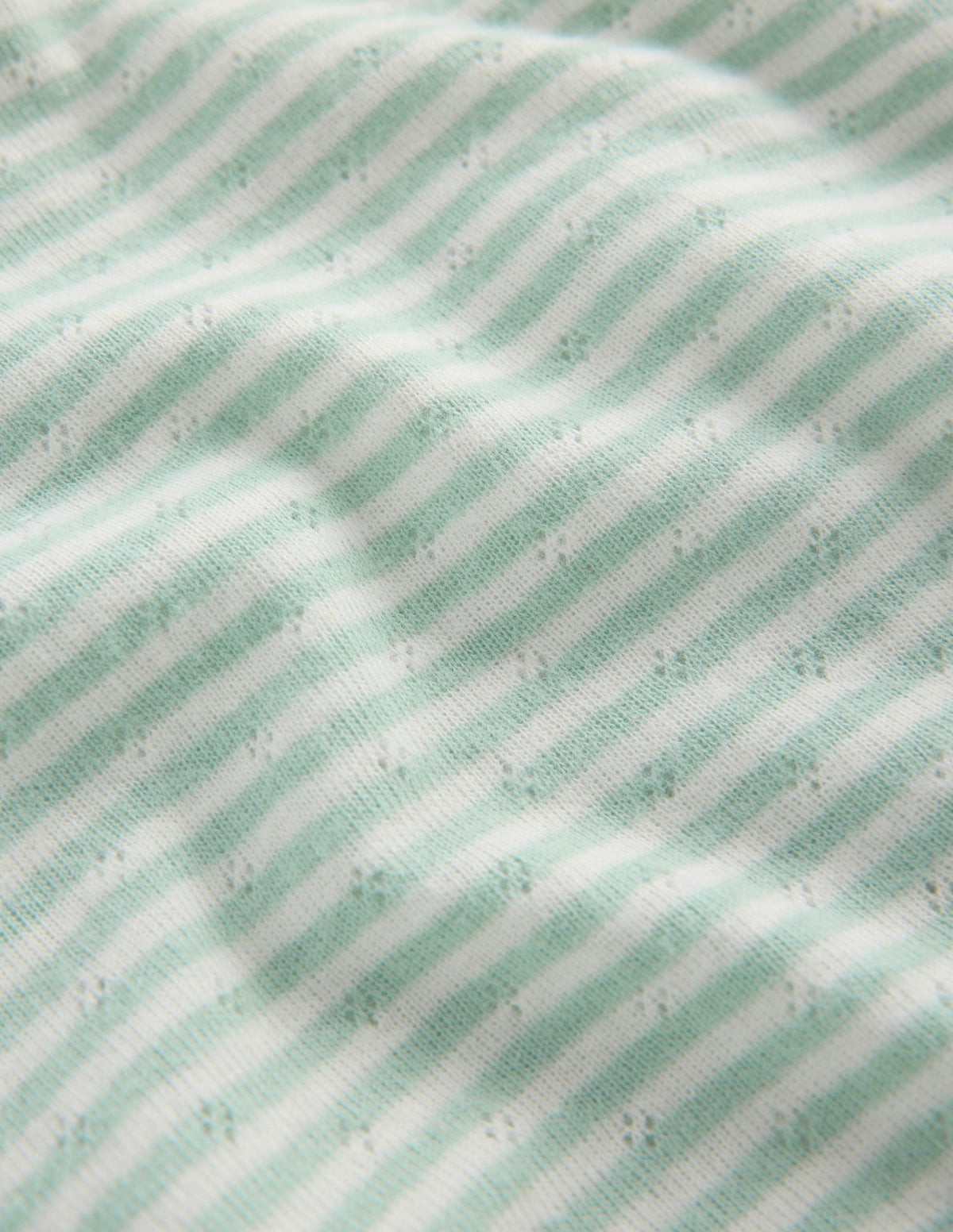 Long Sleeve Pointelle Top-Misty Blue Stripe-3