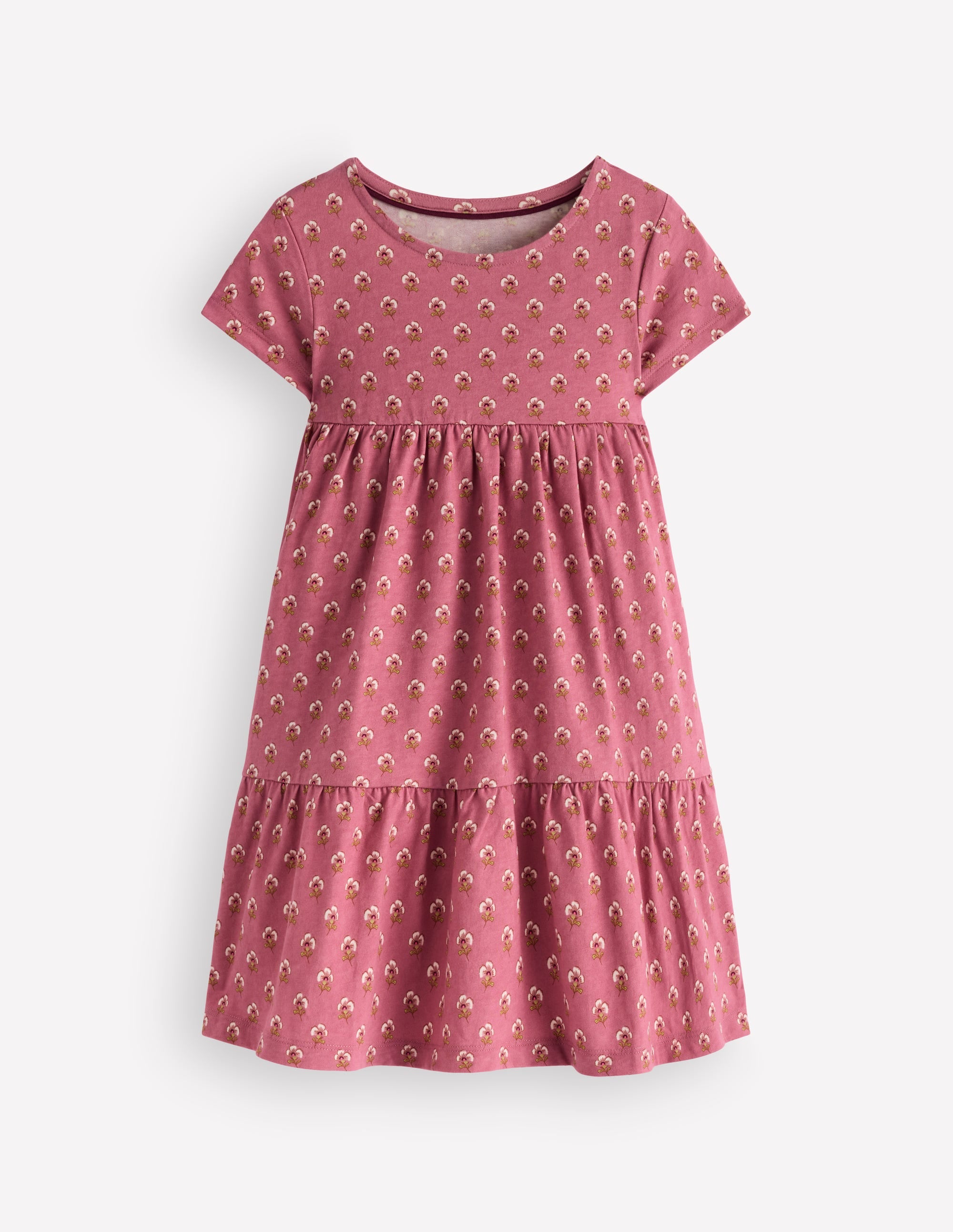 Ariel Jerseykleid zum Herumwirbeln-Pink Geblümt - Image 1