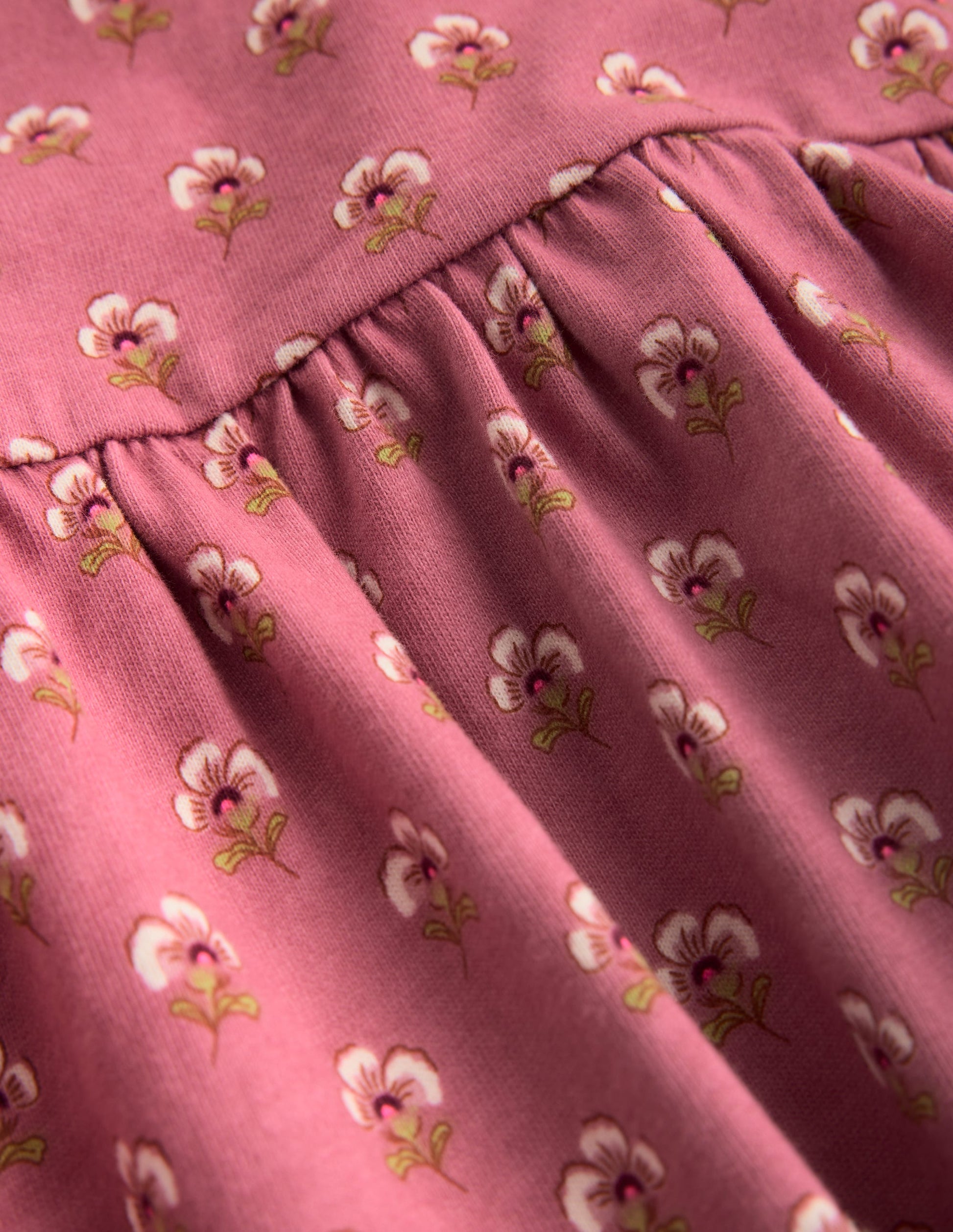 Ariel Jerseykleid zum Herumwirbeln-Pink Geblümt-3