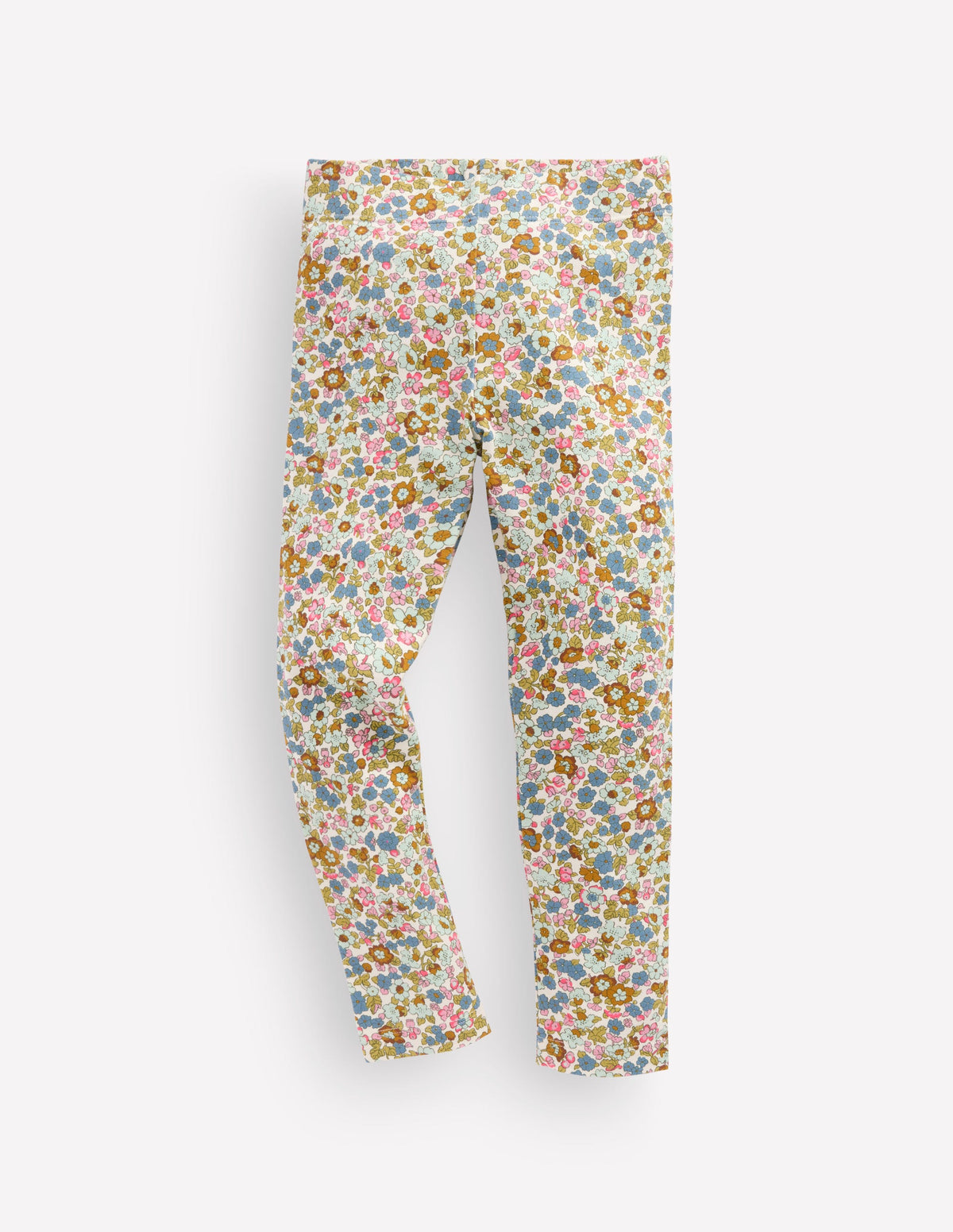 Fun Leggings-Bluejay Flowerbed-1