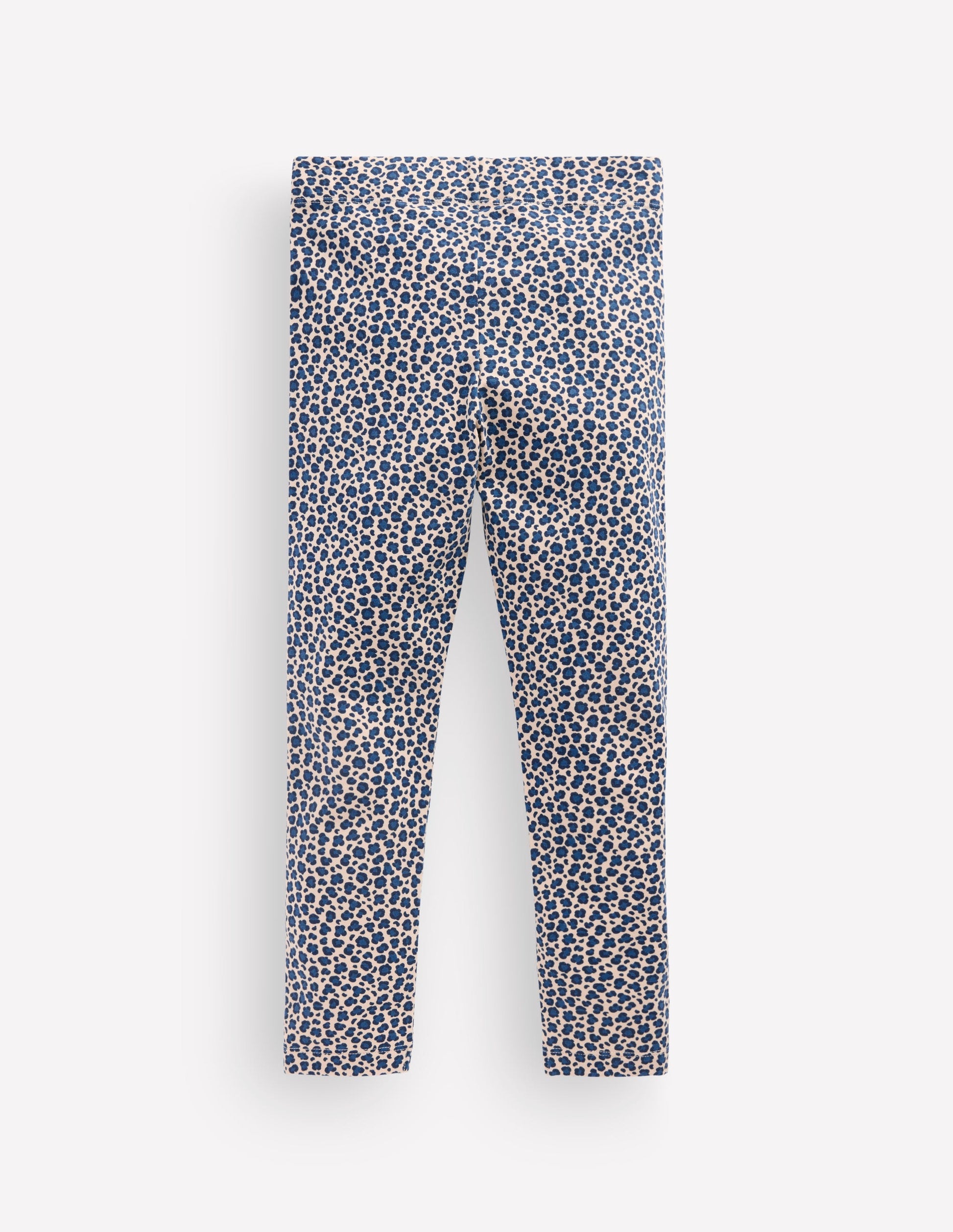 Lustige Leggings-Calico-Weiß/Blaues Leopardenmuster-2