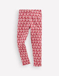 Legging fun-Cœurs à pois terre rouge
