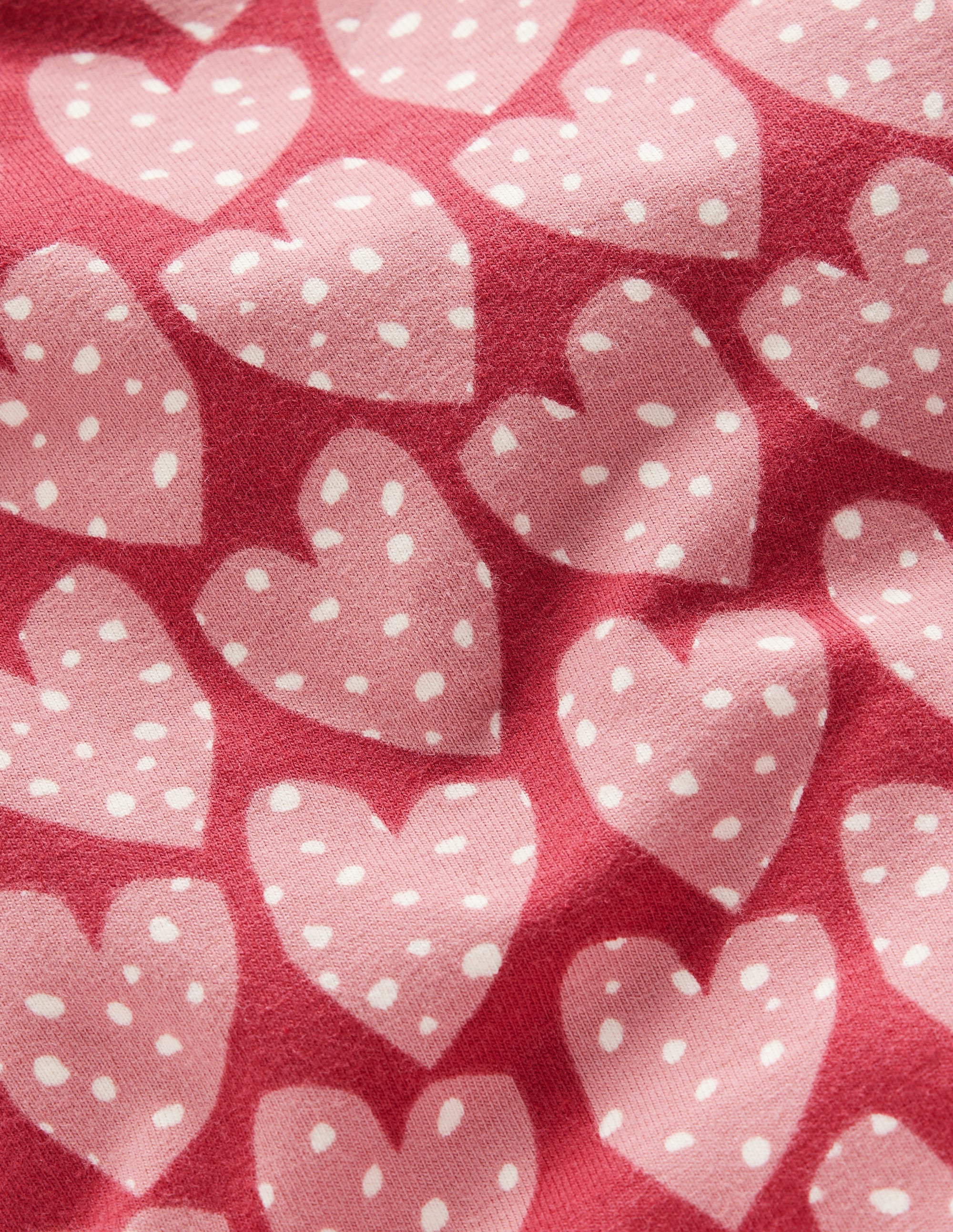 Legging fun-Cœurs à pois terre rouge - Image 3