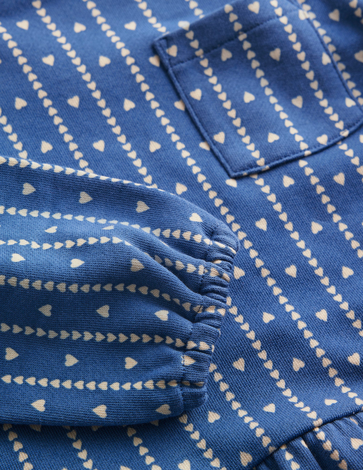 Minna Sweatkleid-Blau Herzen Streifen-3