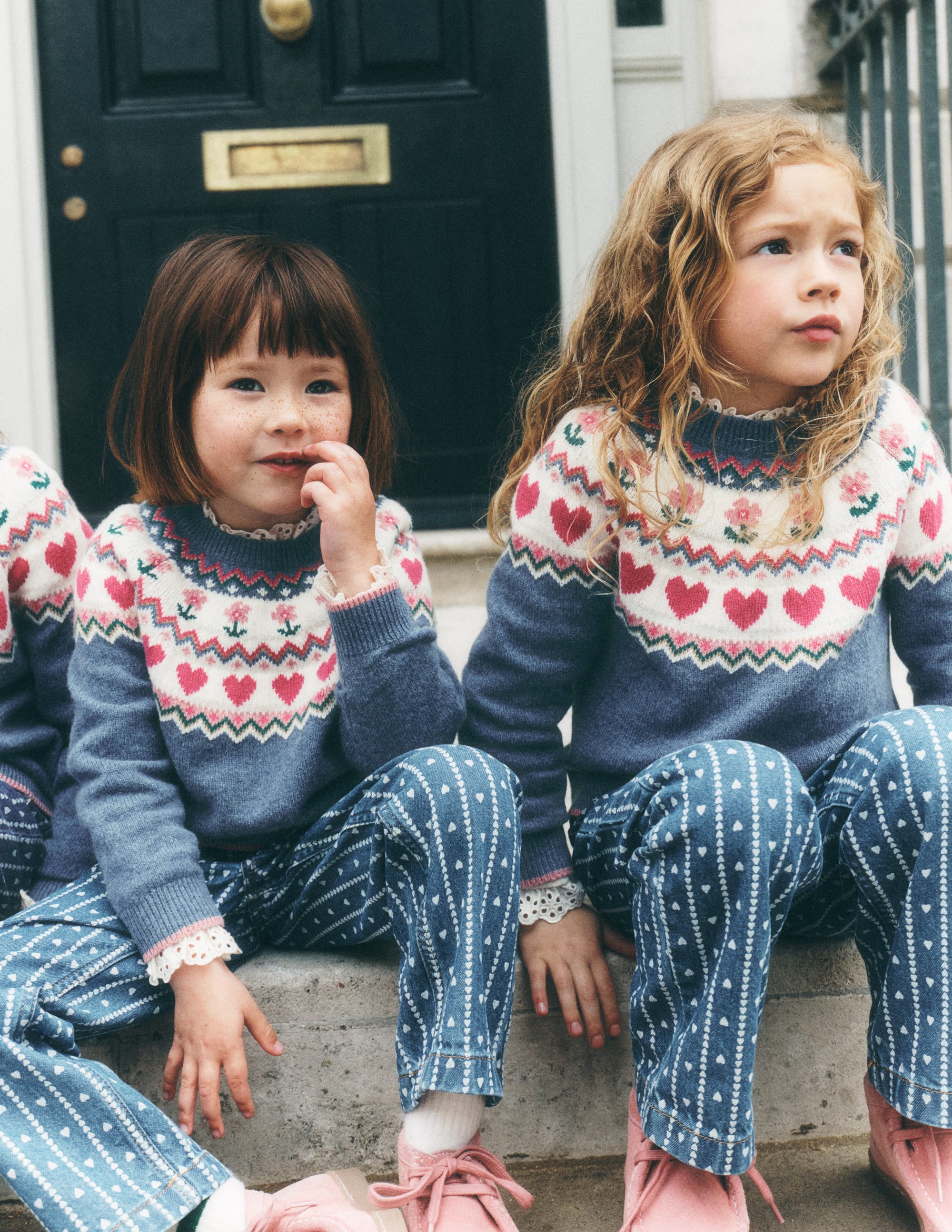 Eleanor Fair-Isle-Pullover-Blauhäher Meliert - Image 4