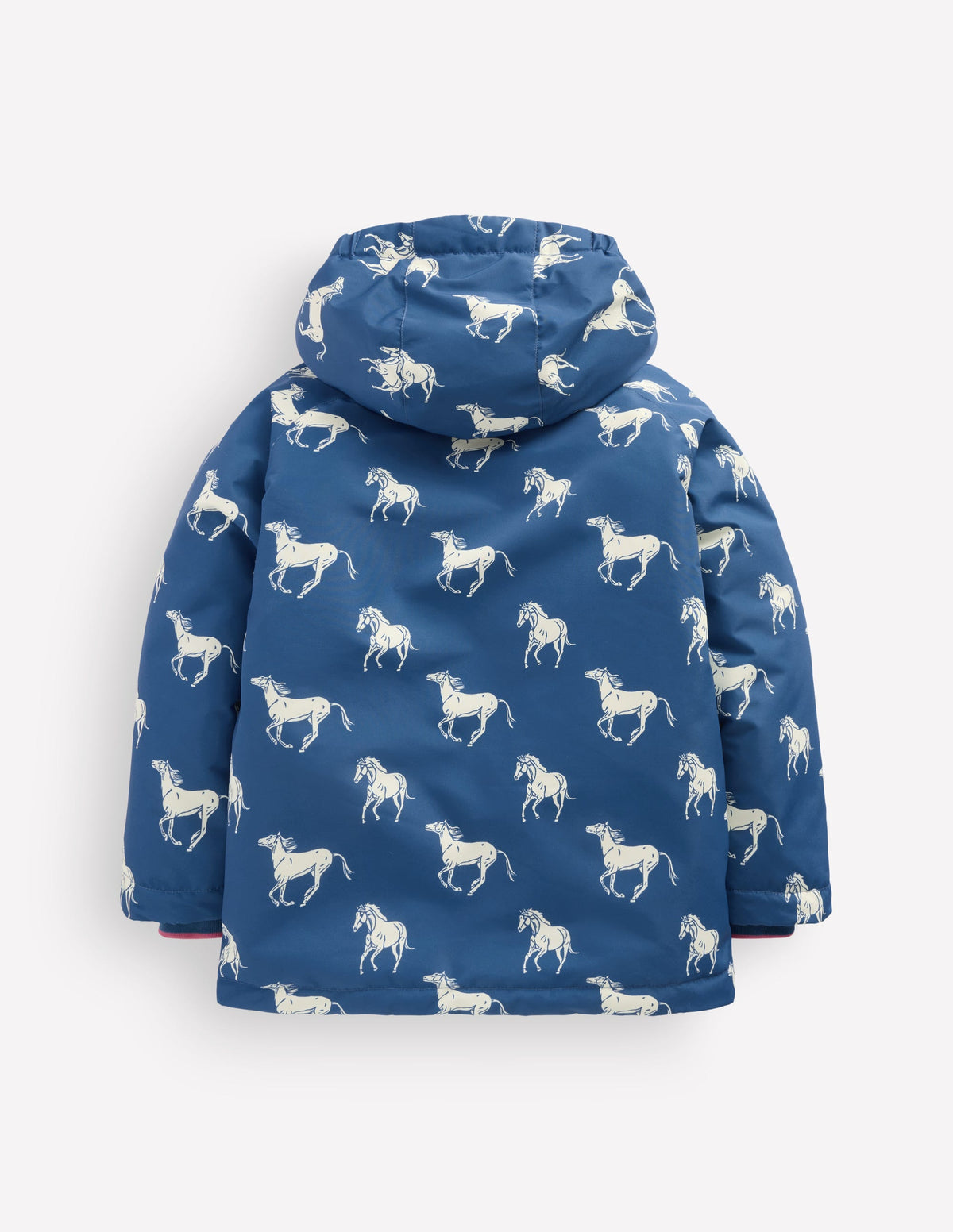 Anorak mit Sherpa-Futter-Turmalinblau Kleine Pferde - Image 2