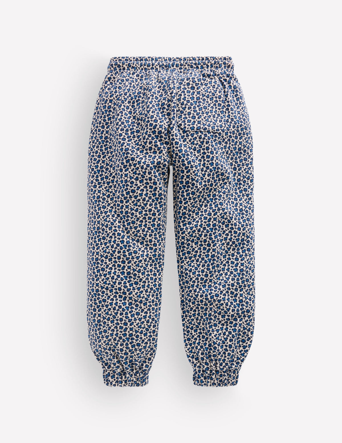 Fröhlich bedruckte Jogginghose-Calico-Weiß/Blaues Leopardenmuster - Image 2