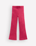 Gerippte, ausgestellte Leggings-Rot Knospen