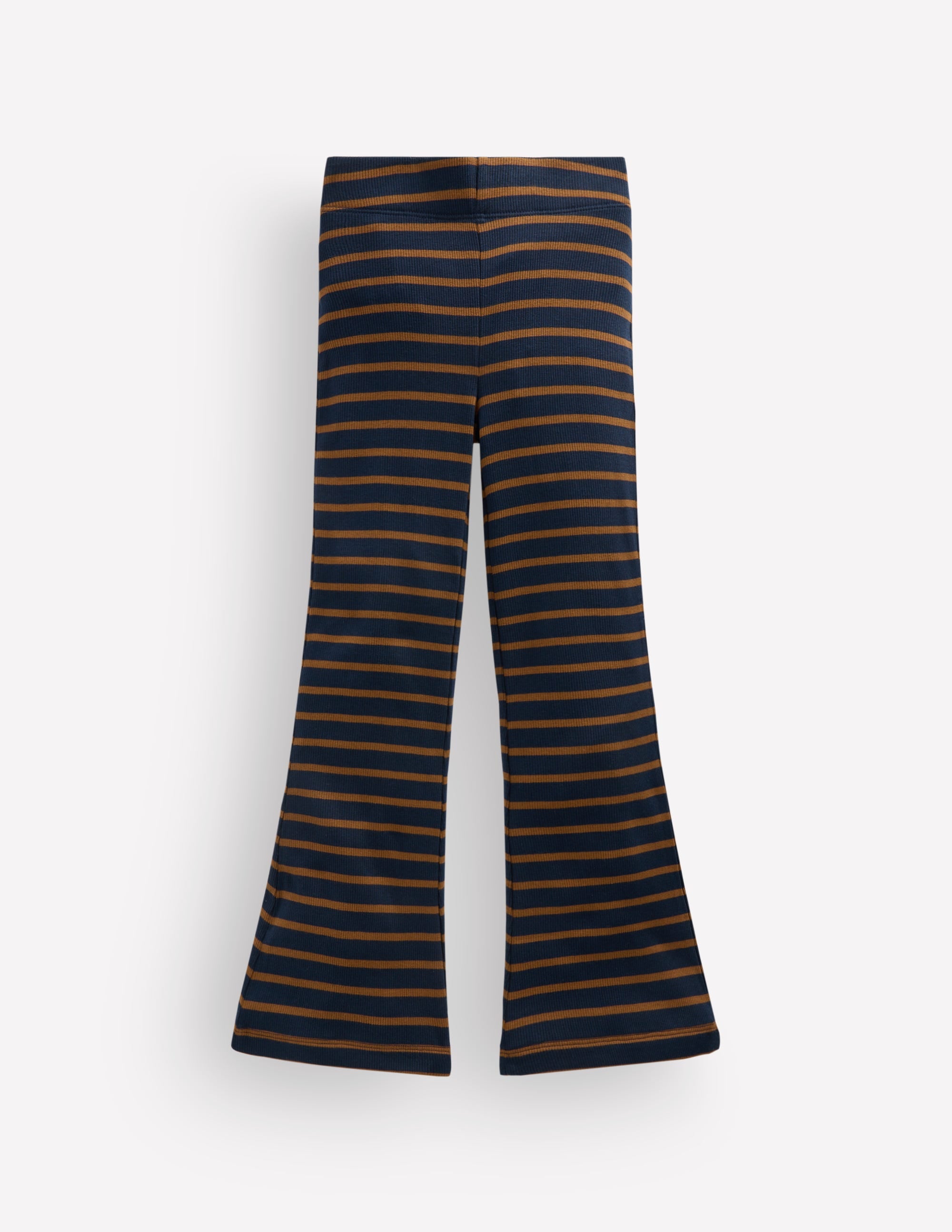 Gerippte, ausgestellte Leggings-Dunkelblau/Streifen - Image 2