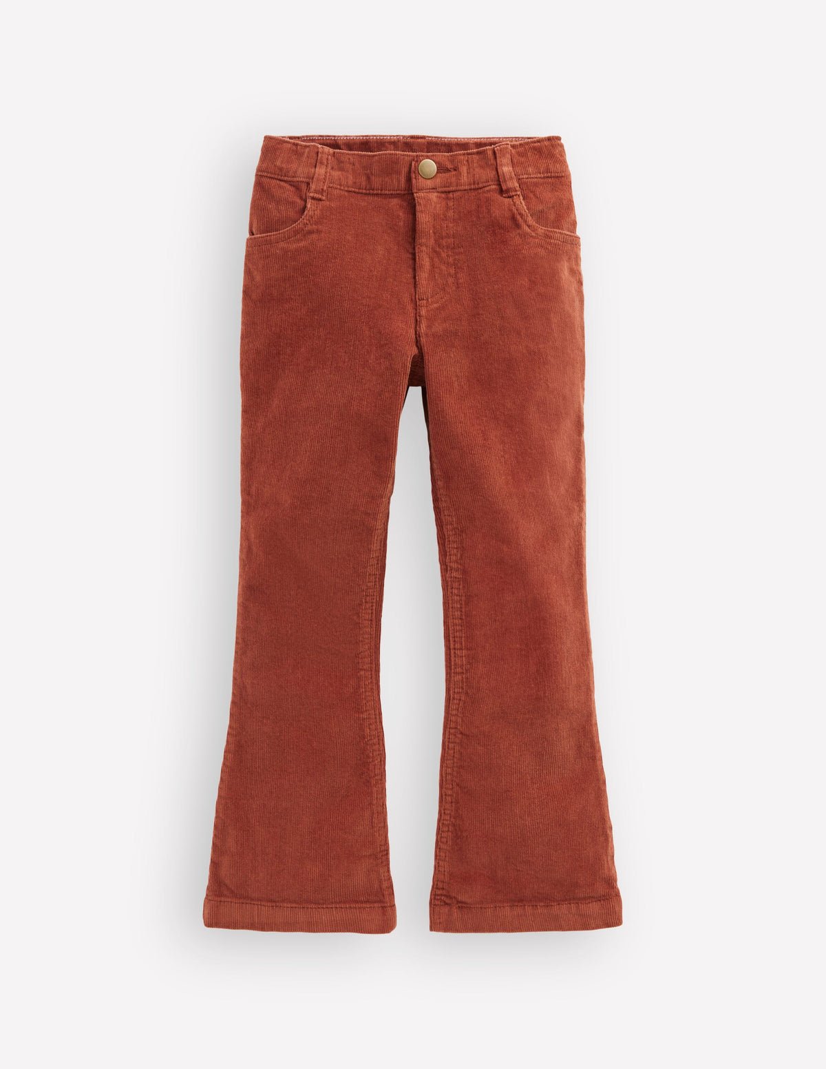 Jeans mit leichtem Schlag-Braun-Orange-1