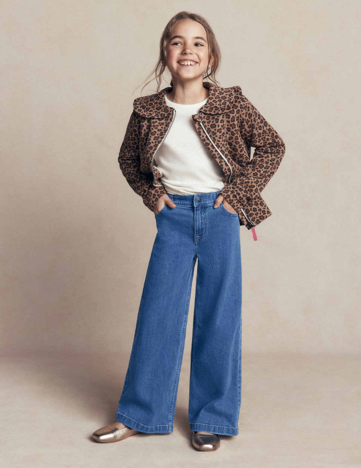 Jeans mit weitem Bein-Mittlere Mischung Denim - Image 1