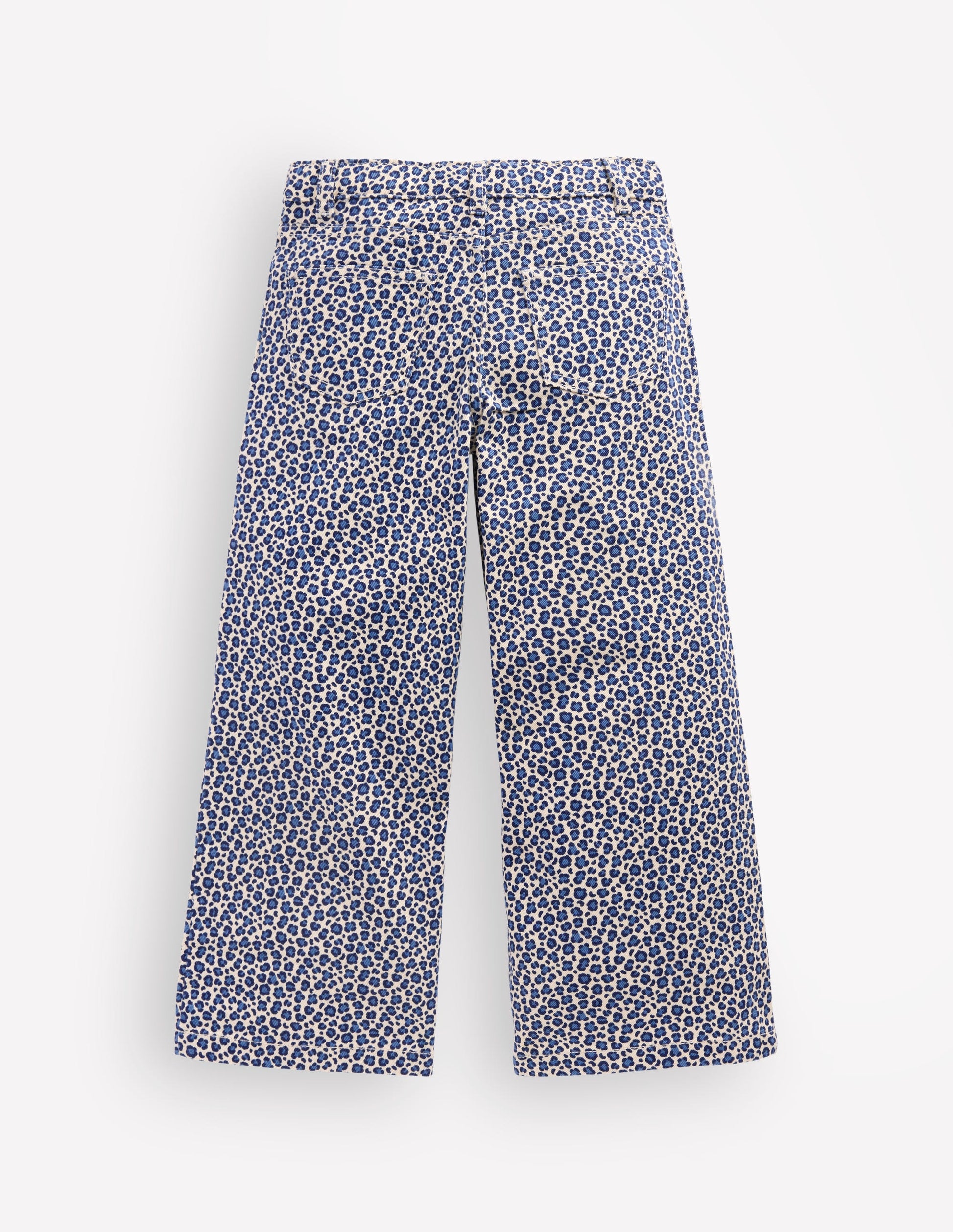 Wide Leg Jeans-Calico White/ Blue Leopard-2