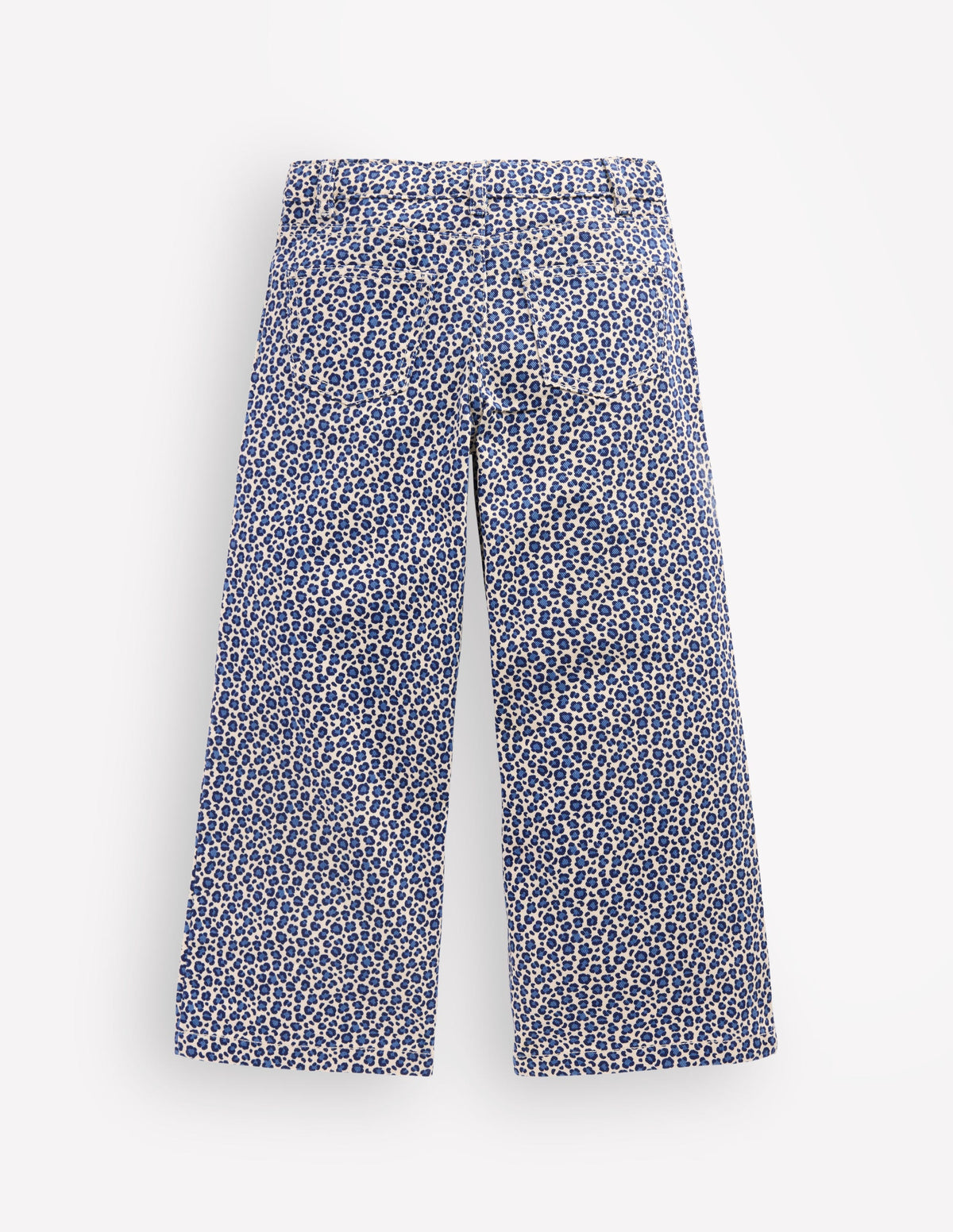 Wide Leg Jeans-Calico White/ Blue Leopard - Image 2