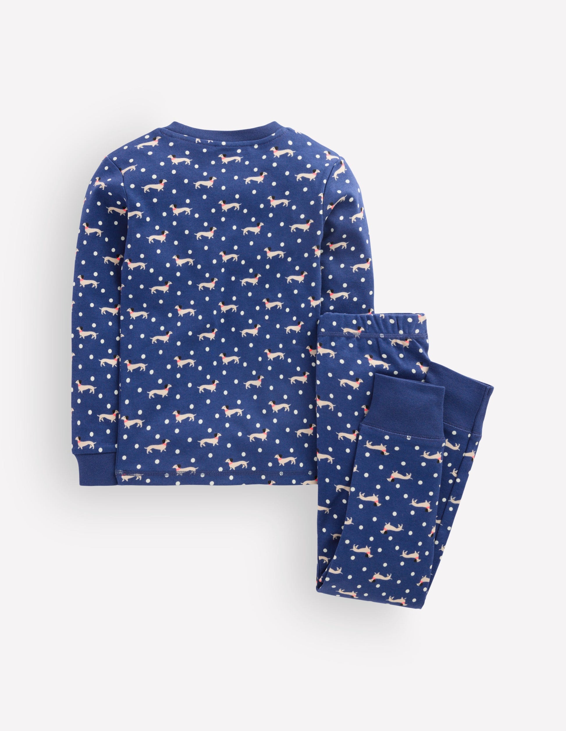 Pyjama phosphorescent douillet-Chien à pois bleu-2