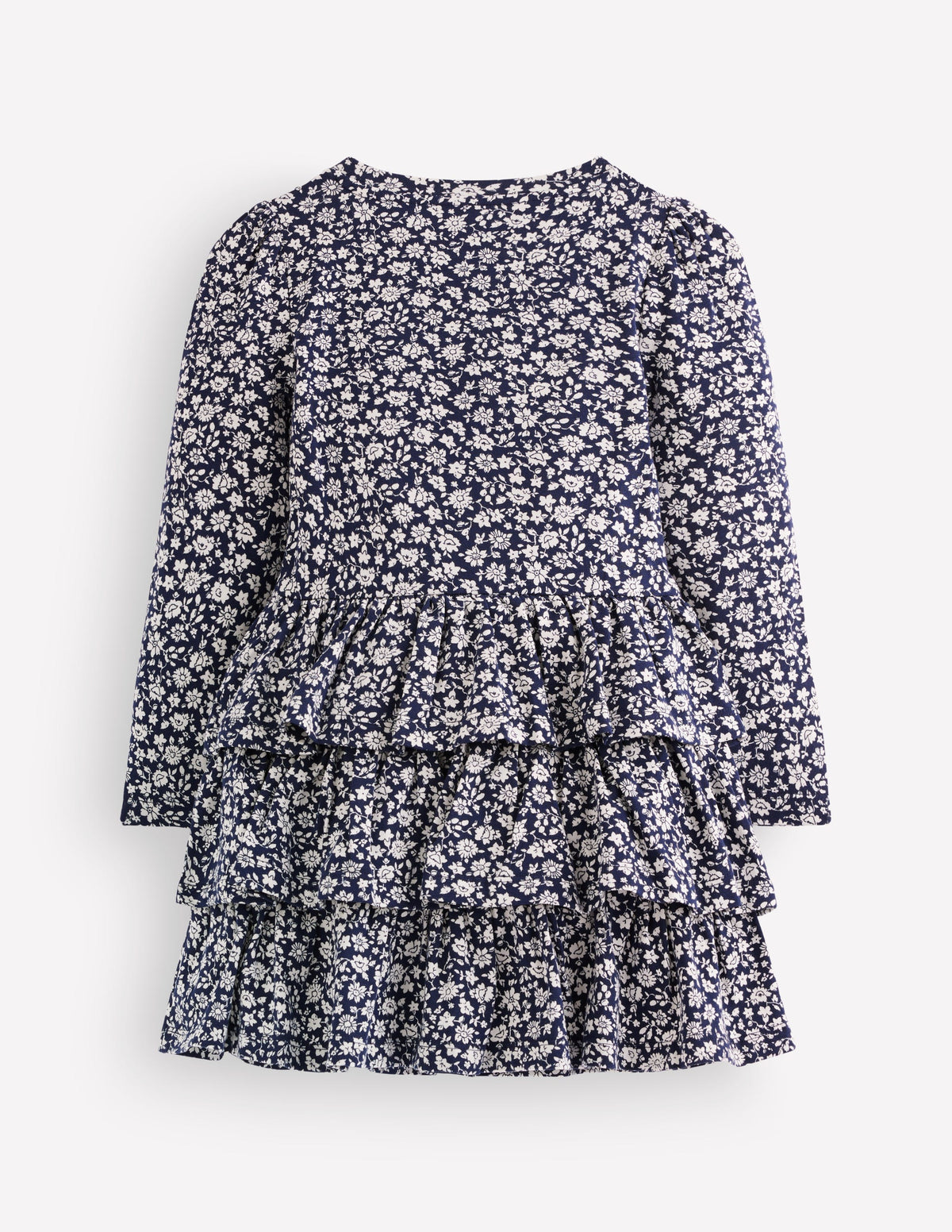 Cora RaRa Jerseykleid-Blau Kleines Blütenmuster - Image 2