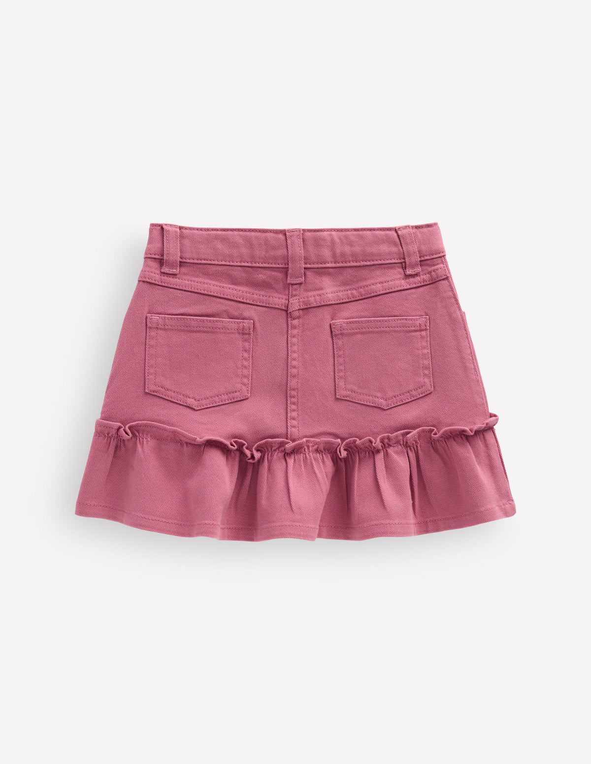 Jeansrock mit Rüschensaum-Rosa Heide - Image 2