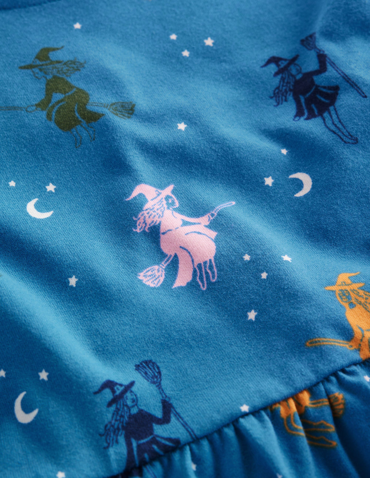 Robe Madeline à manches blousantes-Sorcières d'Halloween bleu - Image 6