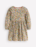 Madeline Kleid mit Blousonärmeln-Filigranes Blumenmuster