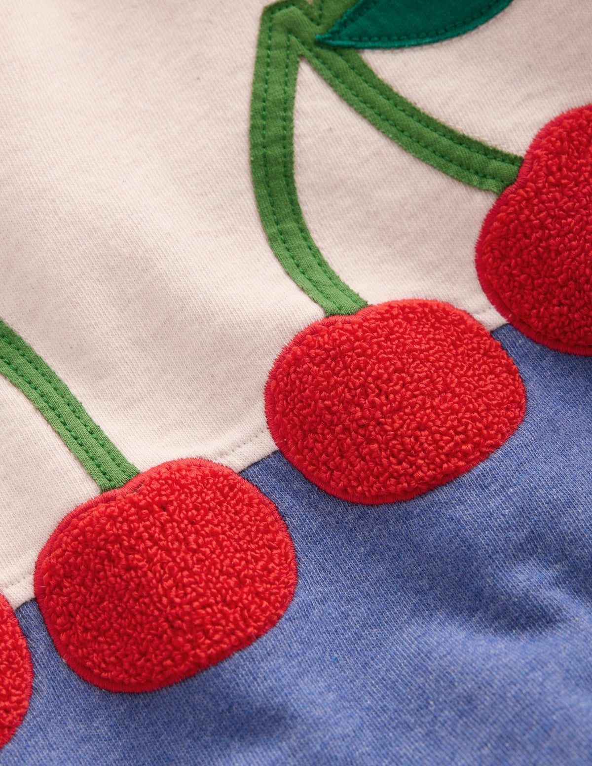 Sweat Bobbie à appliqué-Cerises avoine chiné-3